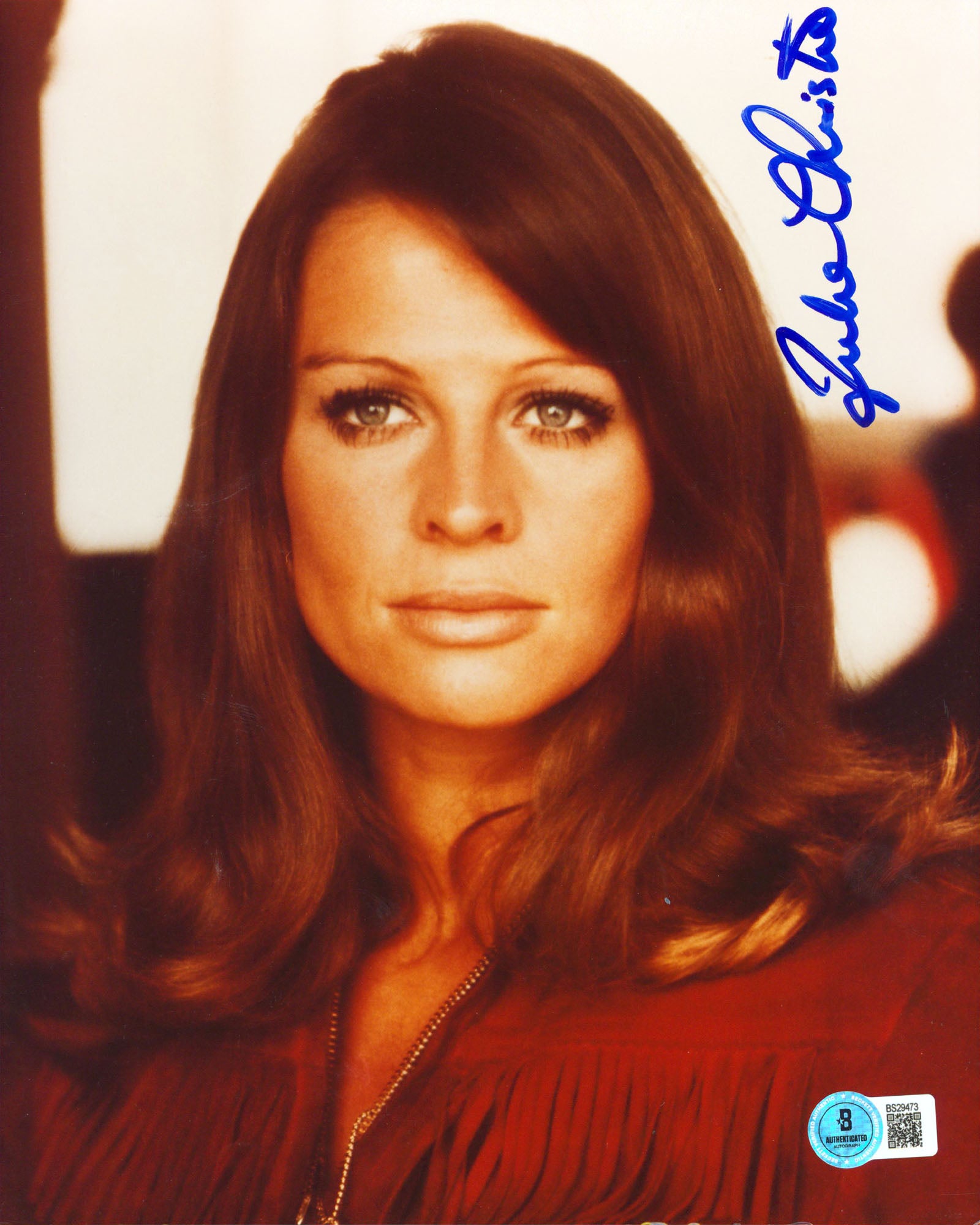 Julie Christie Harry Potter Authentic Signed 8x10 Vertical Photo BAS #BS29473