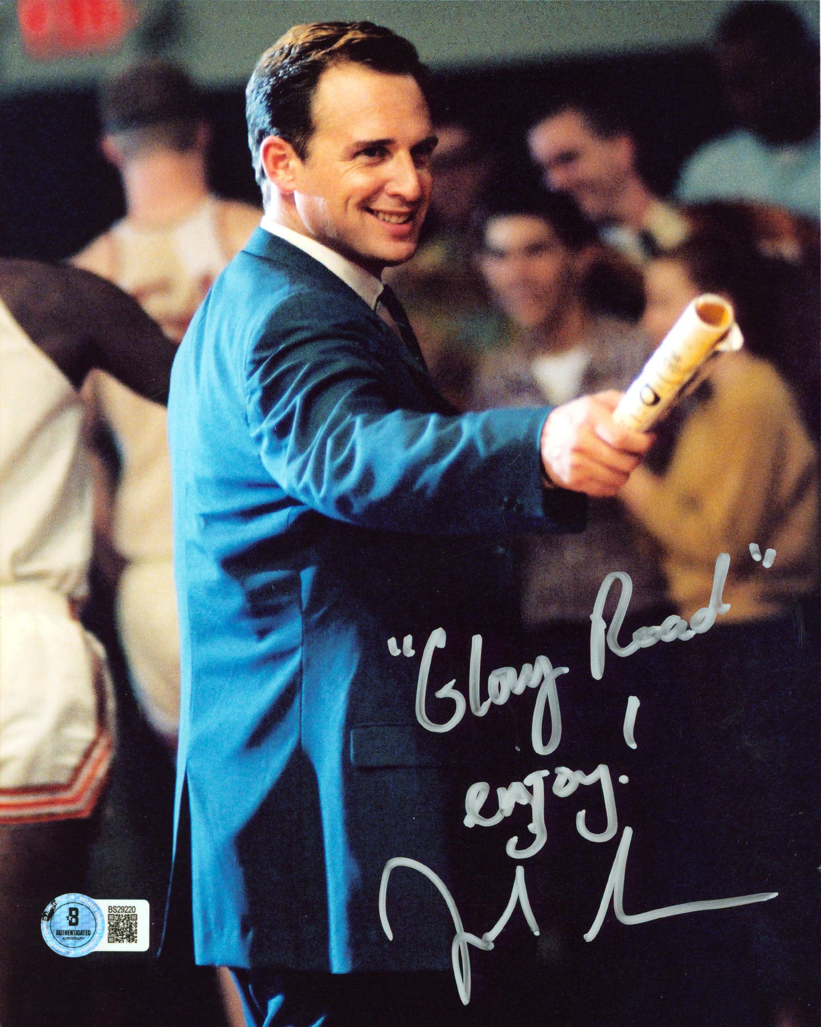 Josh Lucas Glory Road "Glory Road Enjoy" Signed 8x10 Vertical Photo BAS #BS29220