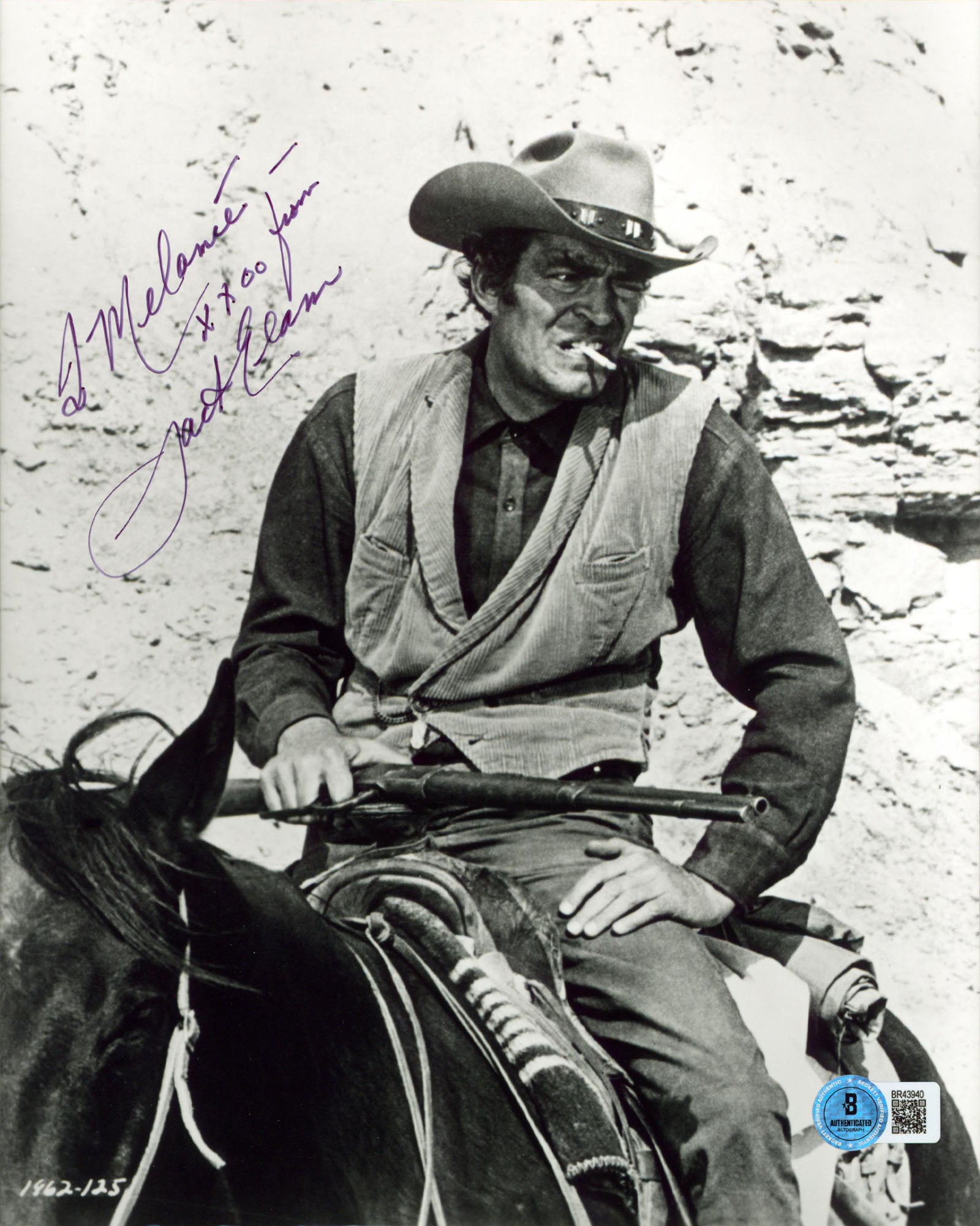 Jack Elam Once Upon a Time in the West "To Melanie" Signed 8x10 Photo BASBR43940