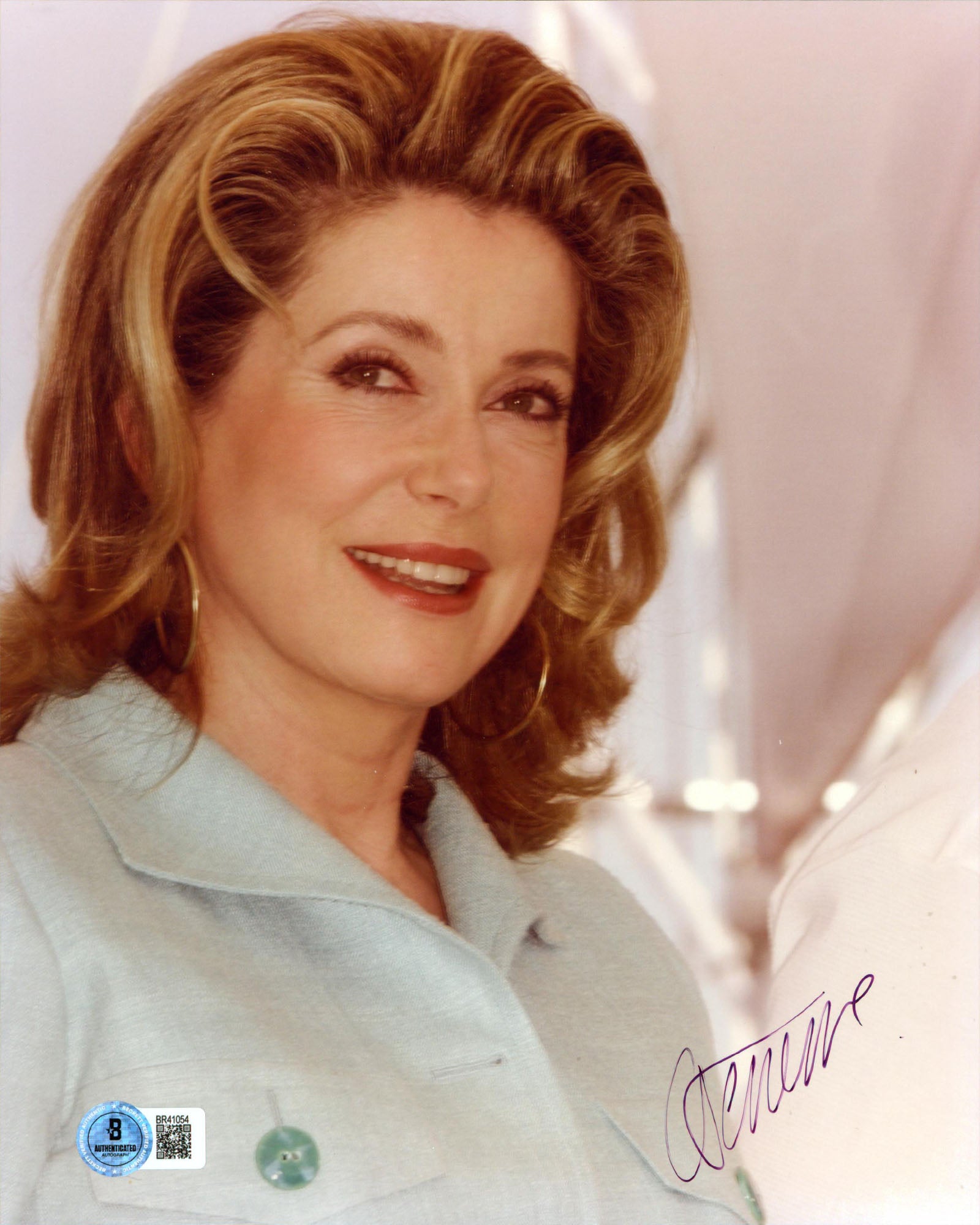 Catherine Deneuve Belle De Jour Authentic Signed 8x10 Vertical Photo BAS#BR41054