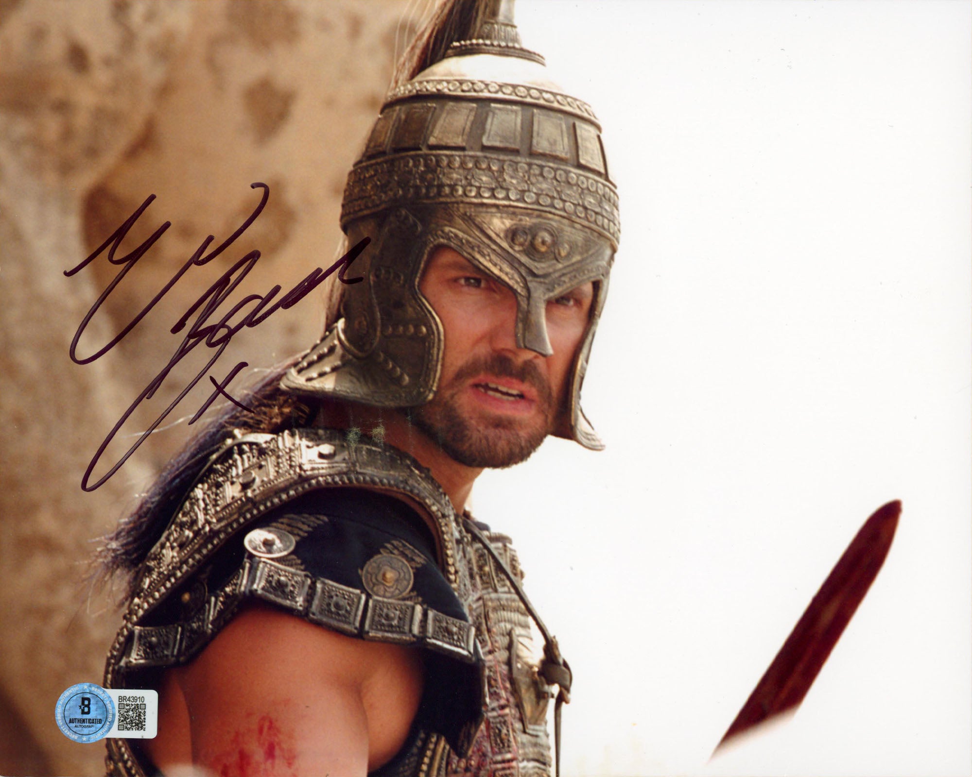 Eric Bana Troy Authentic Signed 8x10 Horizontal Photo BAS #BR43910