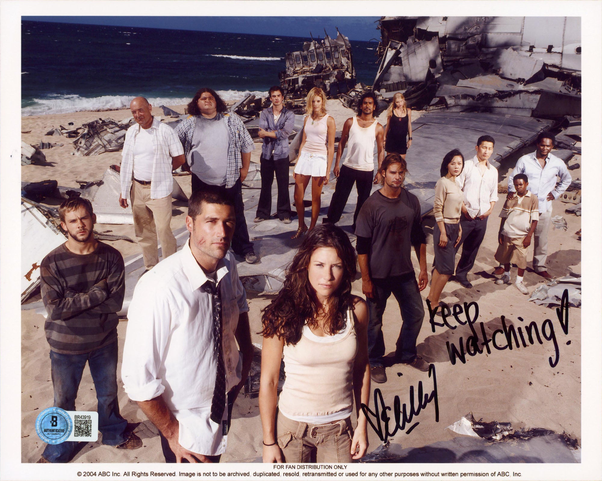 Evangeline Lilly LOST "Keep Watching!" Authentic Signed 8x10 Photo BAS #BR43919