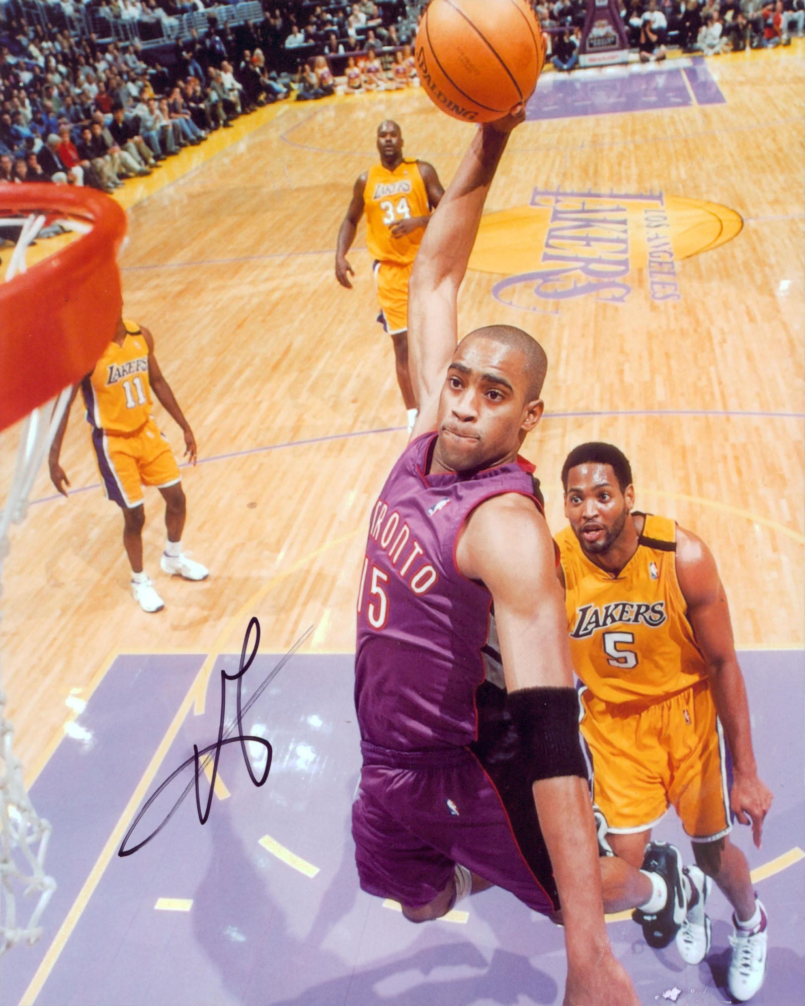 Raptors Vince Carter Authentic Signed Vertical Photo 8.5x10 JSA #AX48149