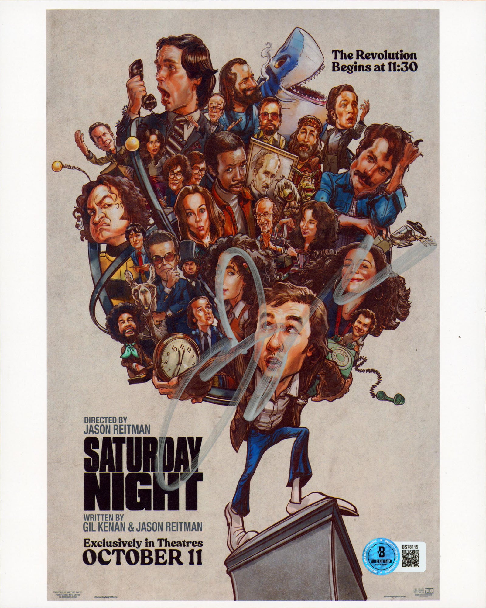 Jason Reitman Saturday Night Authentic Signed 8x10 Vertical Photo BAS #BS78115