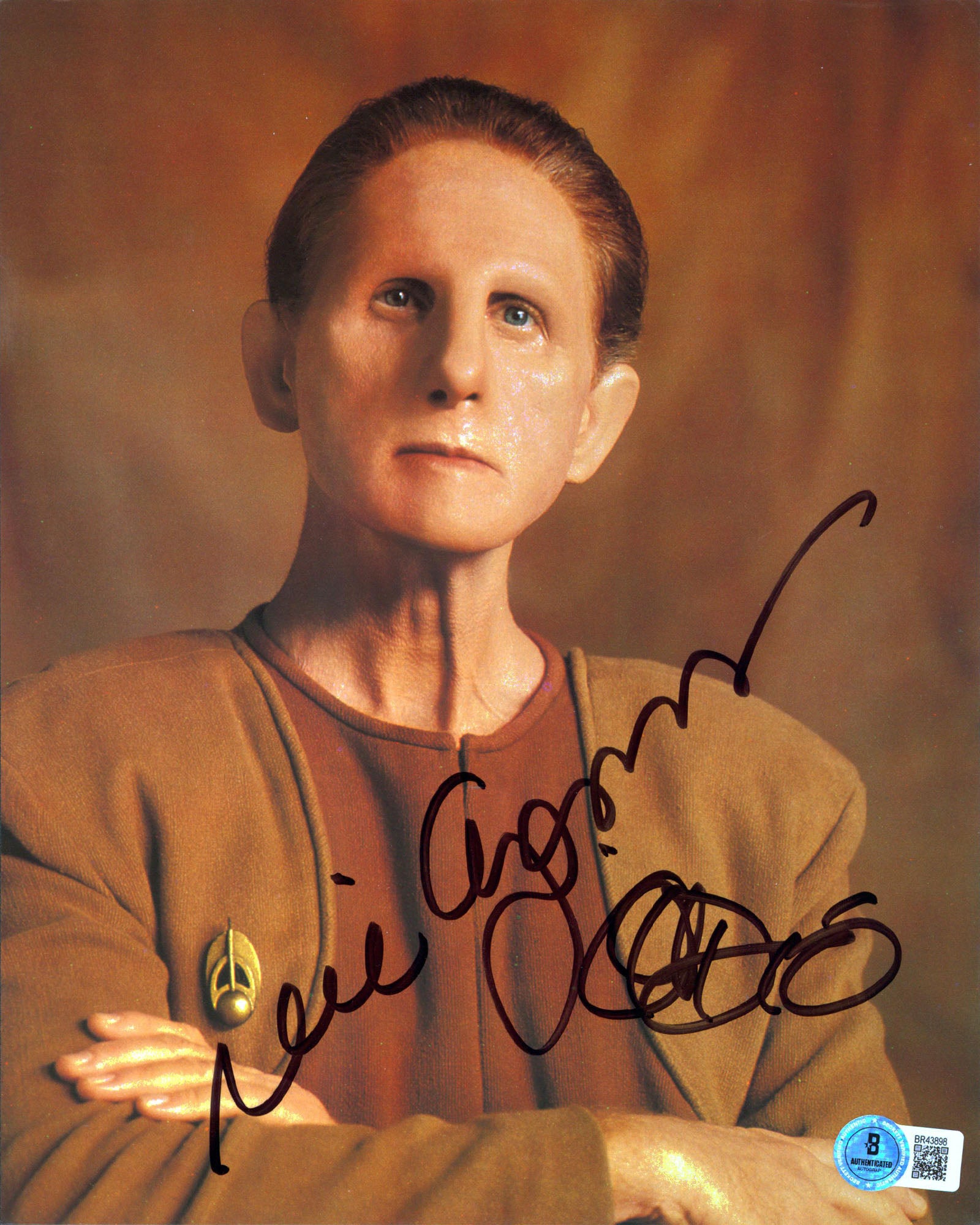 Star Trek Rene Auberjonois "Odo" Authentic Signed 8x10 Postcard BAS #BR43898