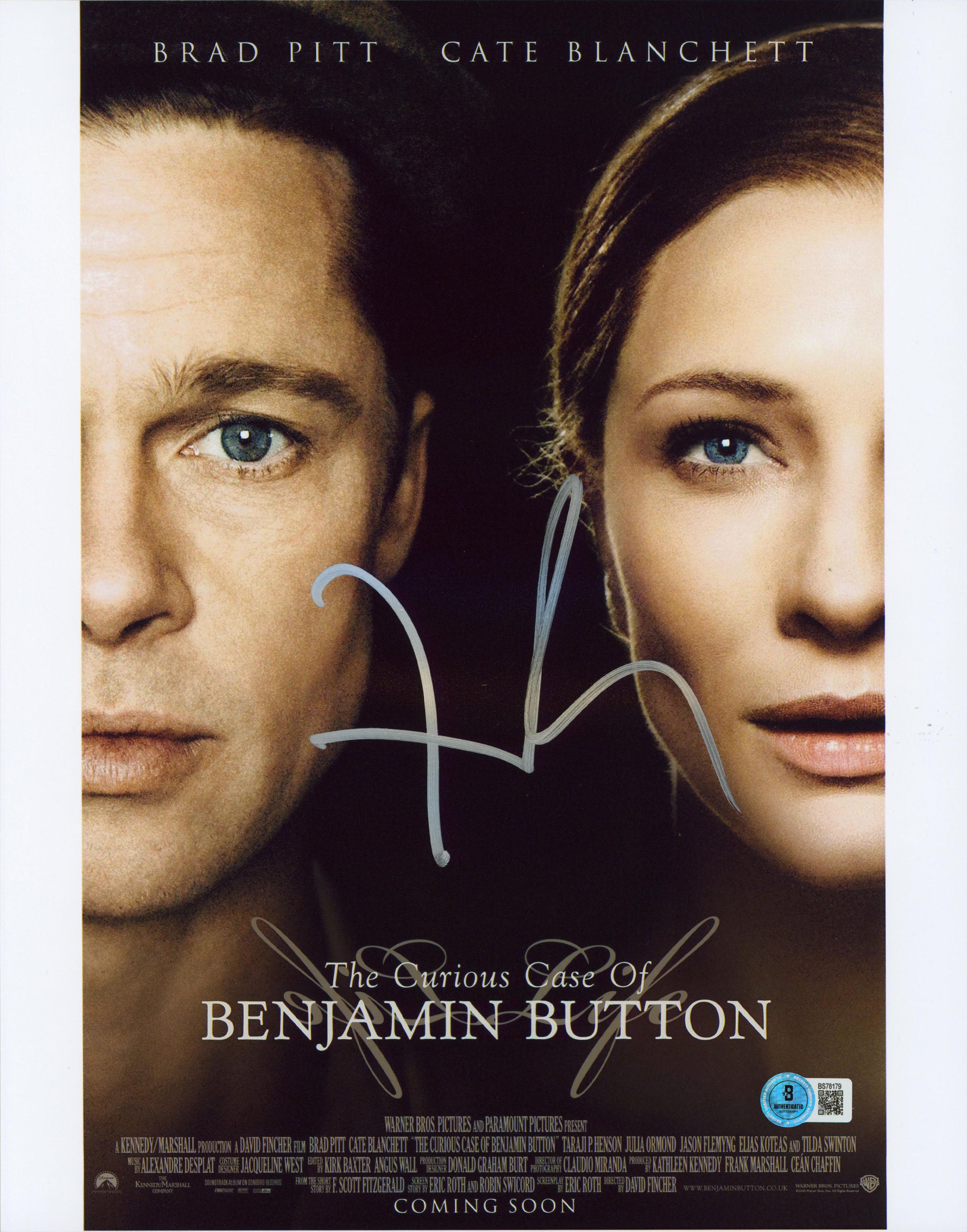 David Fincher The Curious Case Of Benjamin Button Signed 11x14 Photo BAS BS78179
