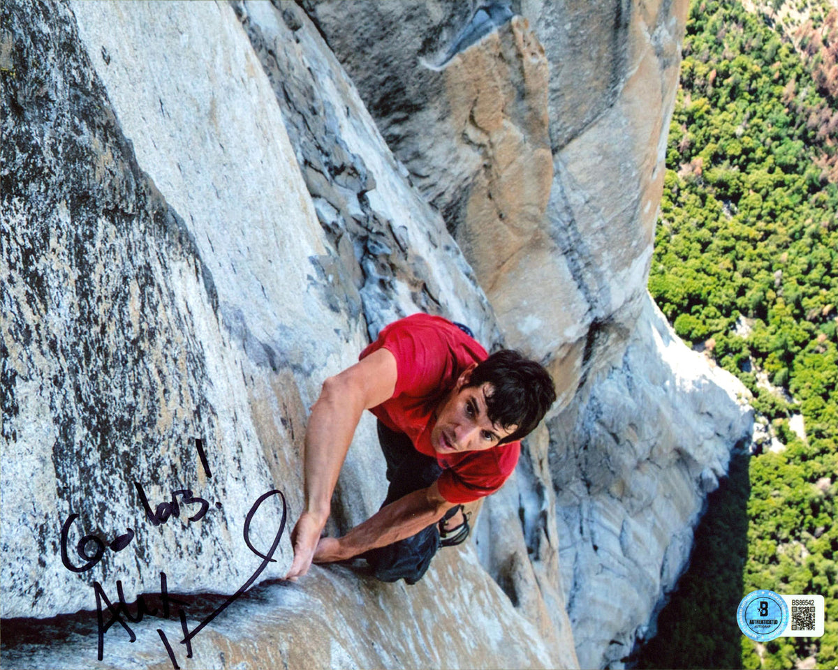 Alex Honnold "Go BIg!" Authentic Signed 8x10 Horizontal Photo BAS #BS86542