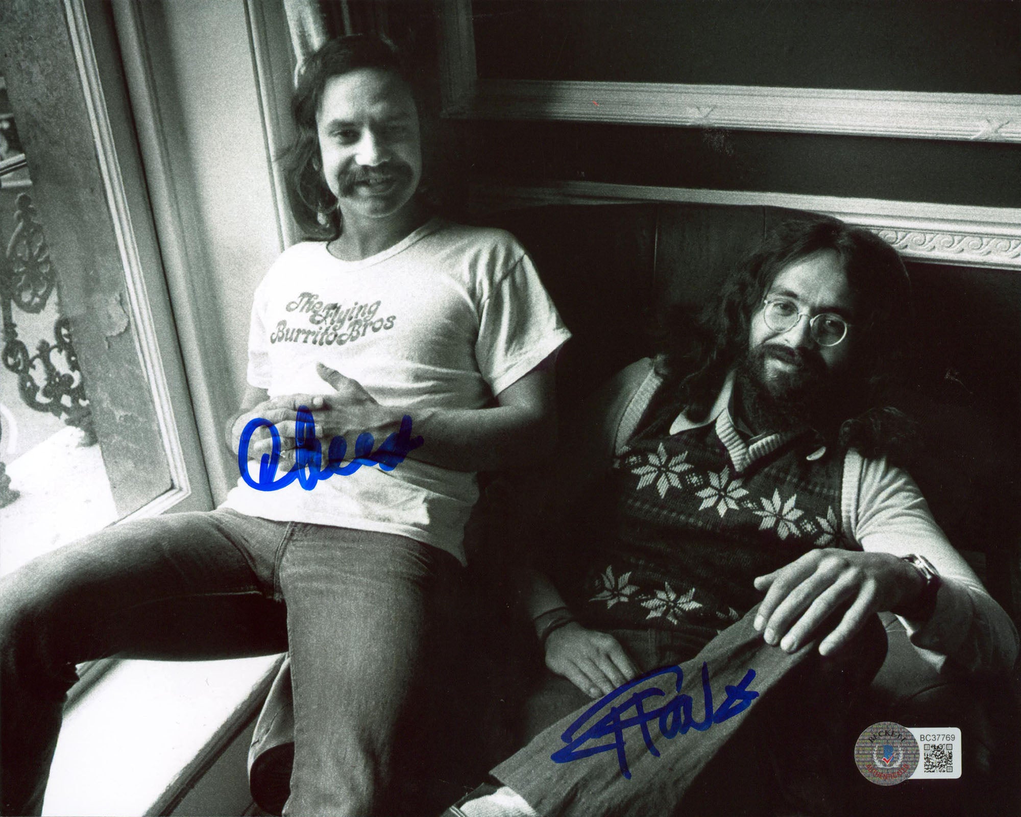 Cheech Marin & Tommy Chong Up in Smoke Authentic Signed 8x10 Photo BAS 15