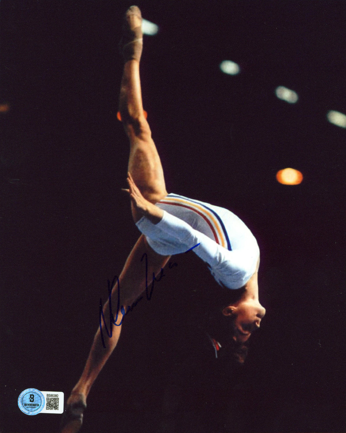 Nadia Comaneci Authentic Signed 8x10 Vertical Photo Autographed BAS 1