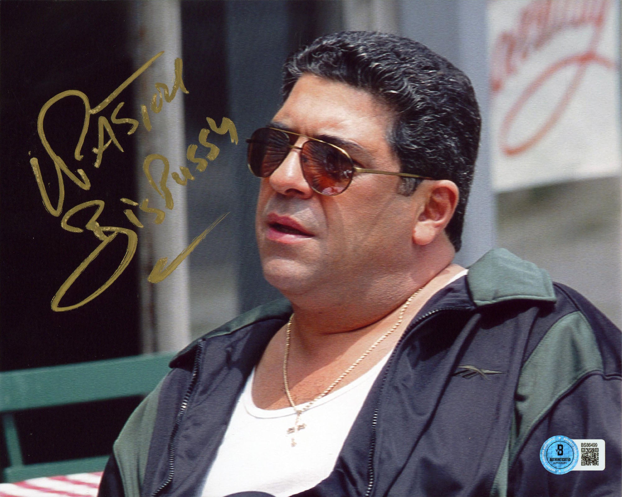 Vincent Pastore The Sopranos "Big P****" Authentic Signed 8x10 Photo BAS 8