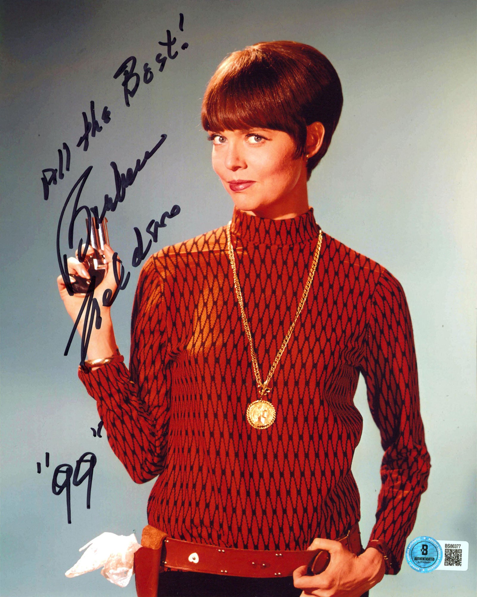 Barbara Feldon Get Smart "All The Best! 99" Authentic Signed 8x10 Photo BAS 5