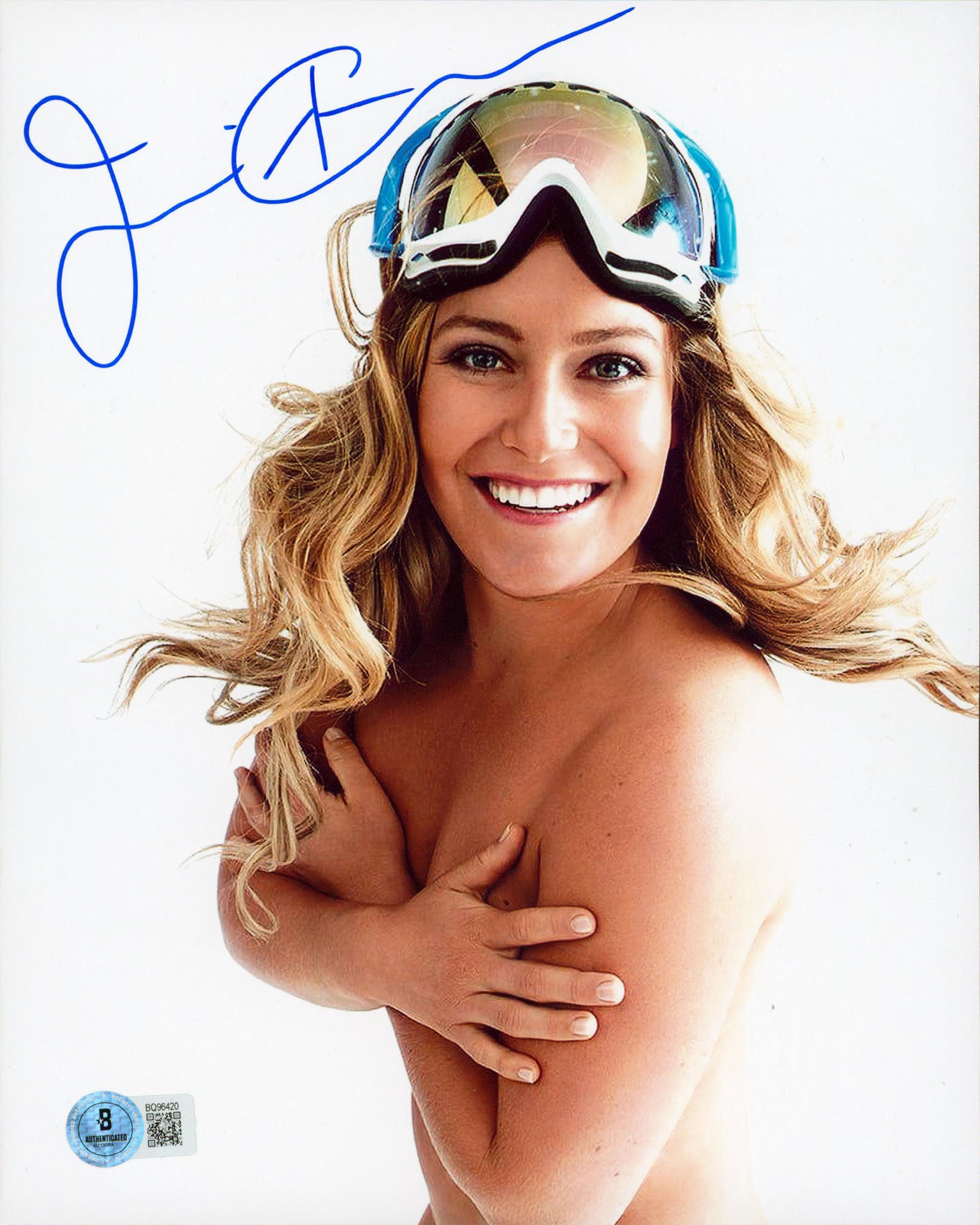 Jamie Anderson Winter Olympics Authentic Signed 8x10 Vertical Photo BAS 5