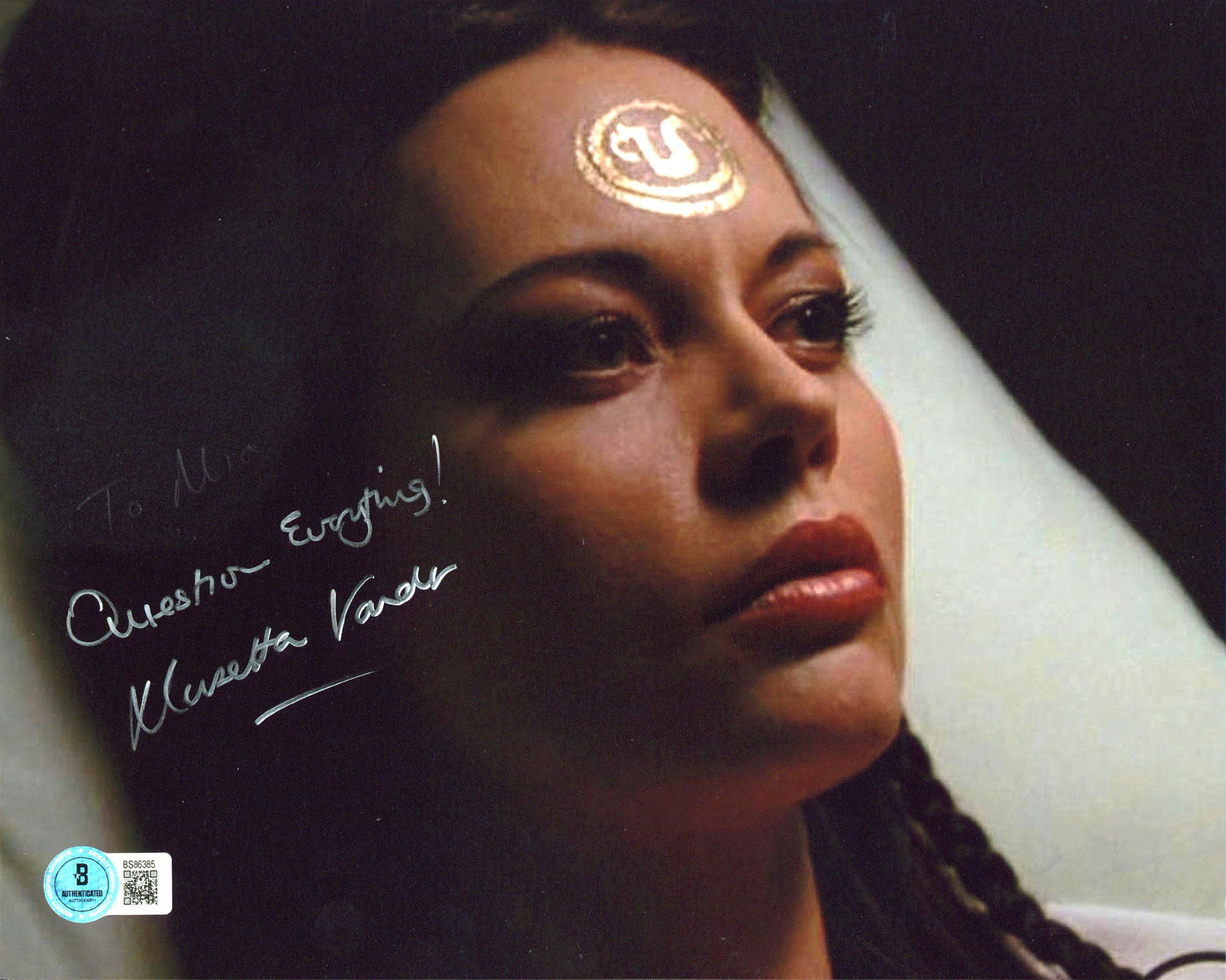 Musetta Vander Mortal Kombat "Question Everything!" Signed 8x10 Photo BASBS86385