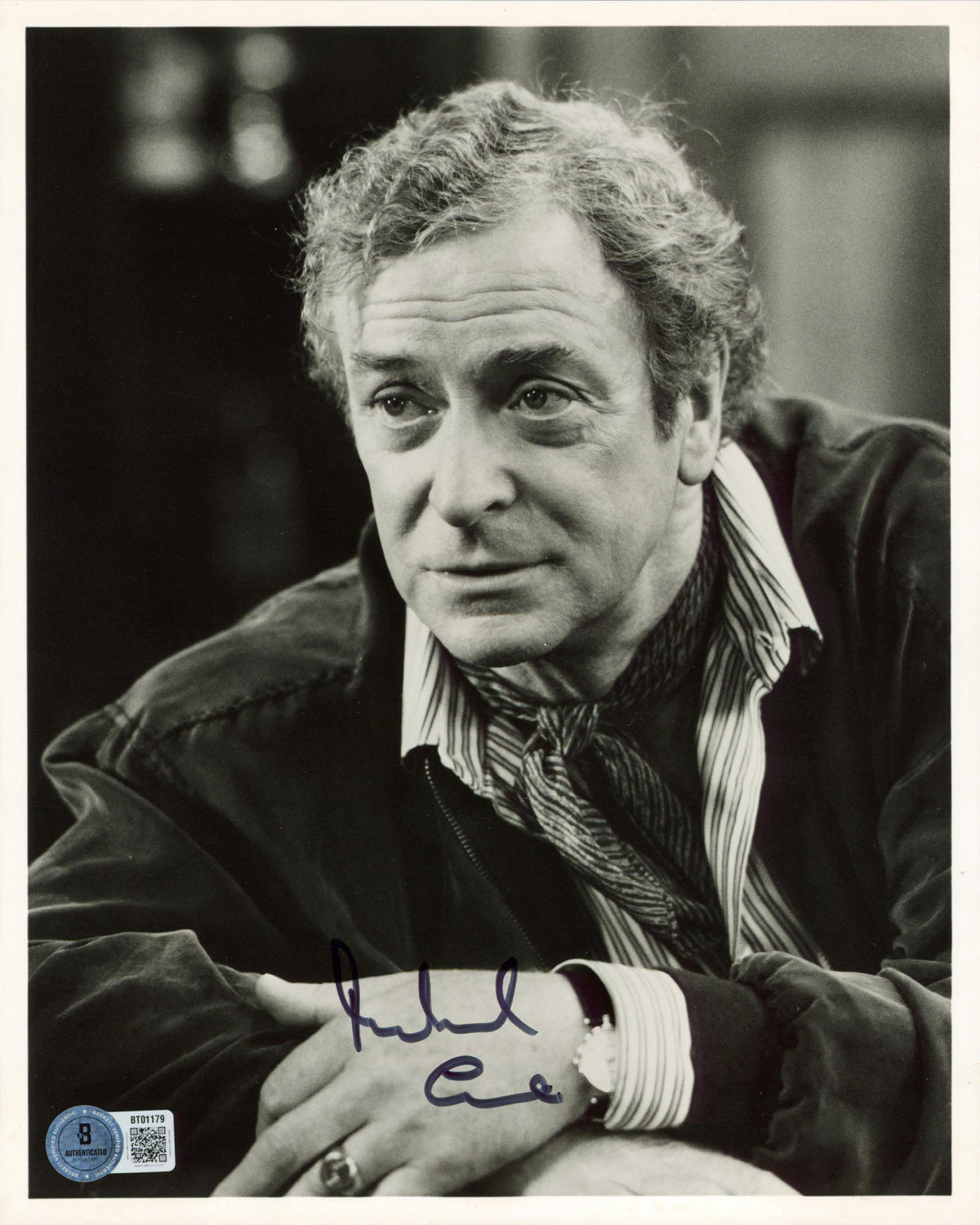 Michael Caine The Italian Job Authentic Signed 8x10 Vertical Photo BAS #BT01179
