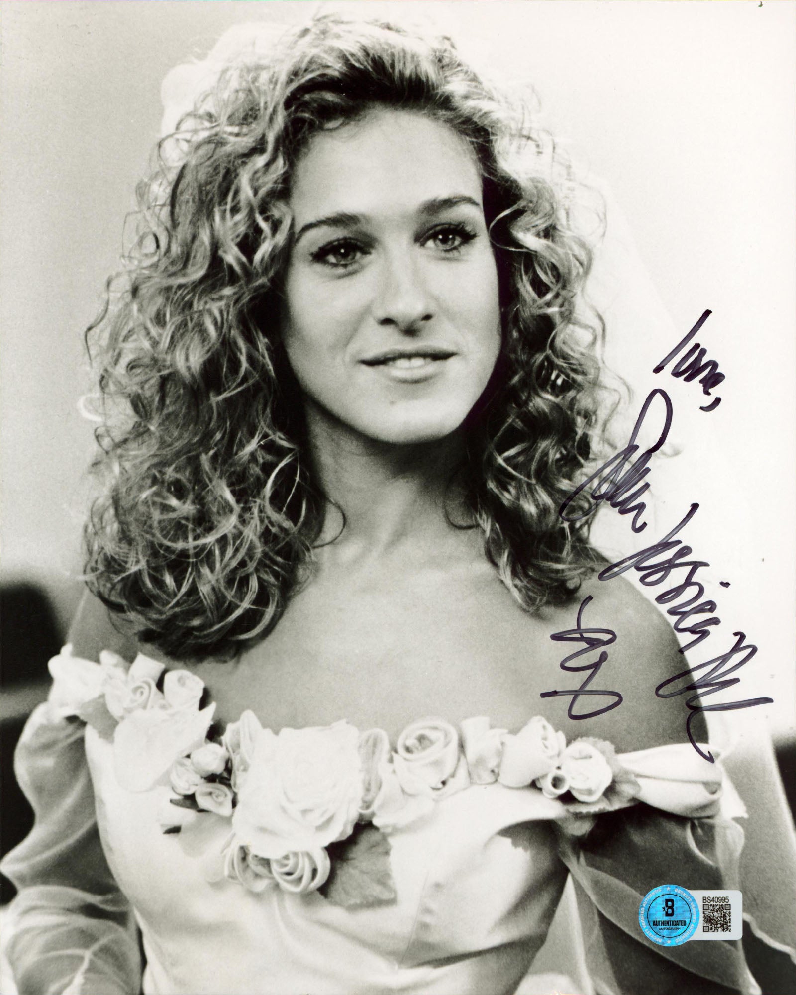 Sarah Jessica Parker Honeymoon In Vegas "Love" Signed 8x10 Photo BAS #BS40995