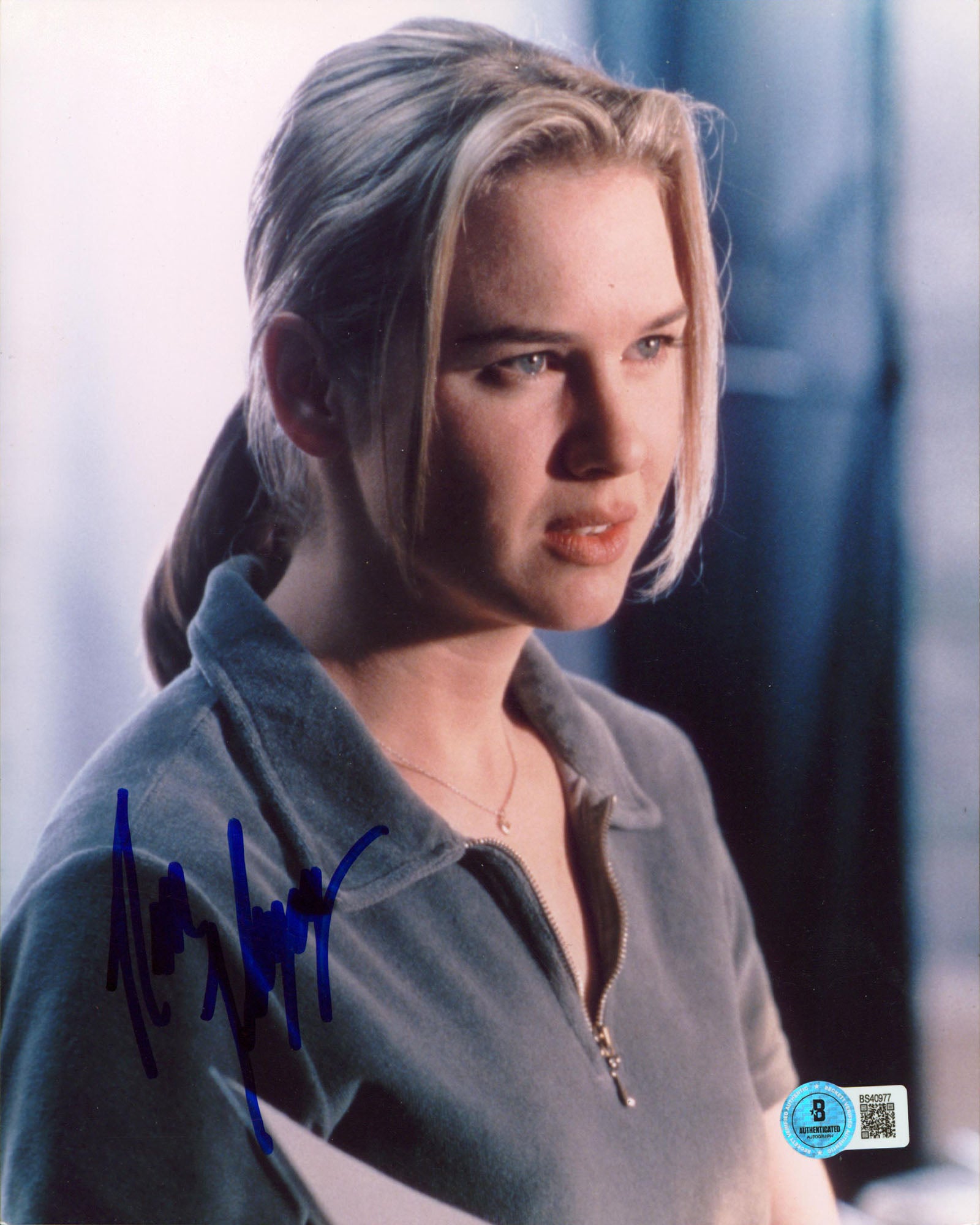 Renee Zellweger Jerry Maguire Authentic Signed 8x10 Vertical Photo BAS #BS40977