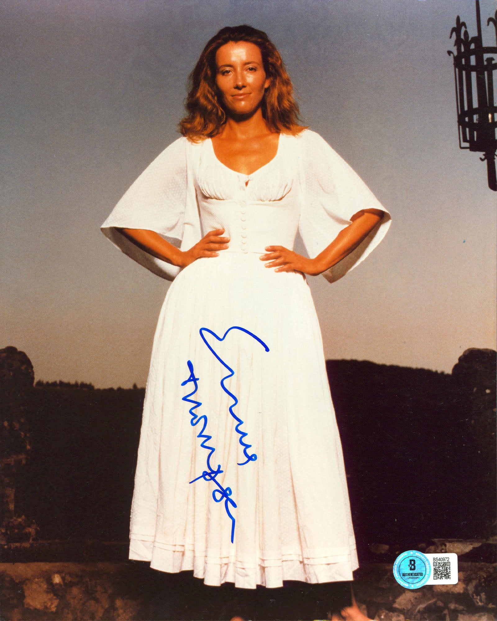 Emma Thompson Love Actually Authentic Signed 8x10 Vertical Photo BAS #BS40972