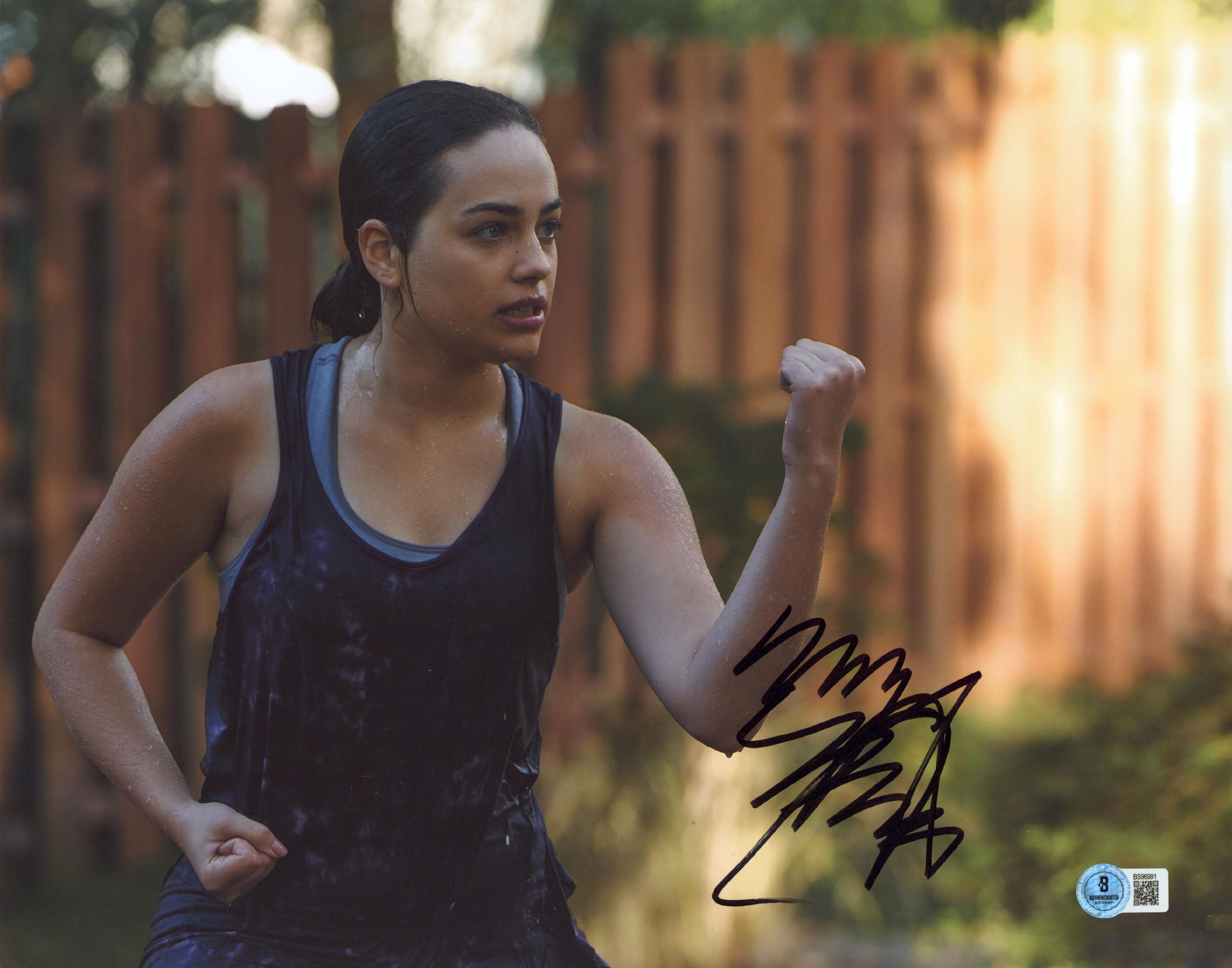 Mary Mouser Cobra Kai Authentic Signed 11x14 Horizontal Photo BAS #BS96991