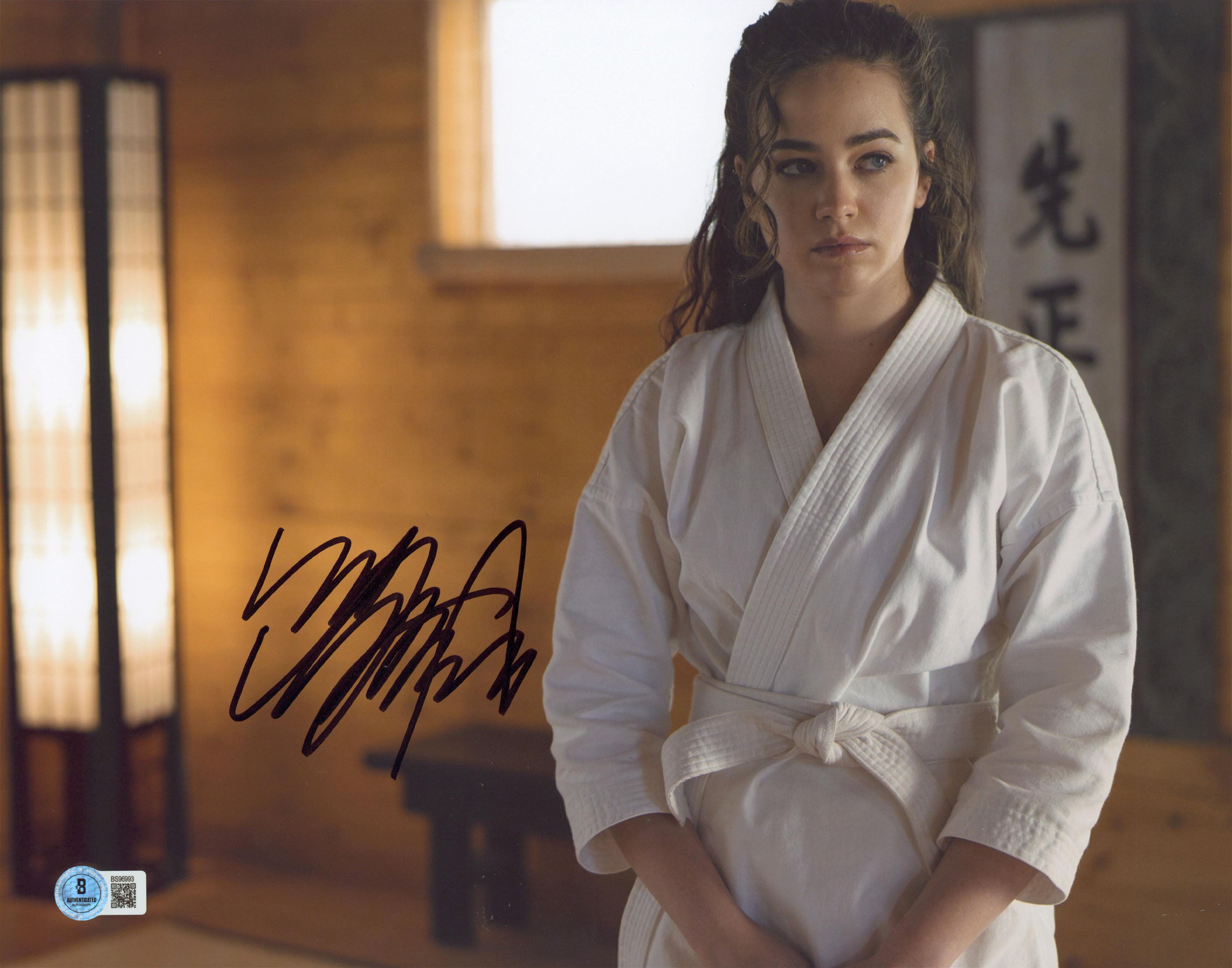 Mary Mouser Cobra Kai Authentic Signed 11x14 Horizontal Photo BAS #BS96993