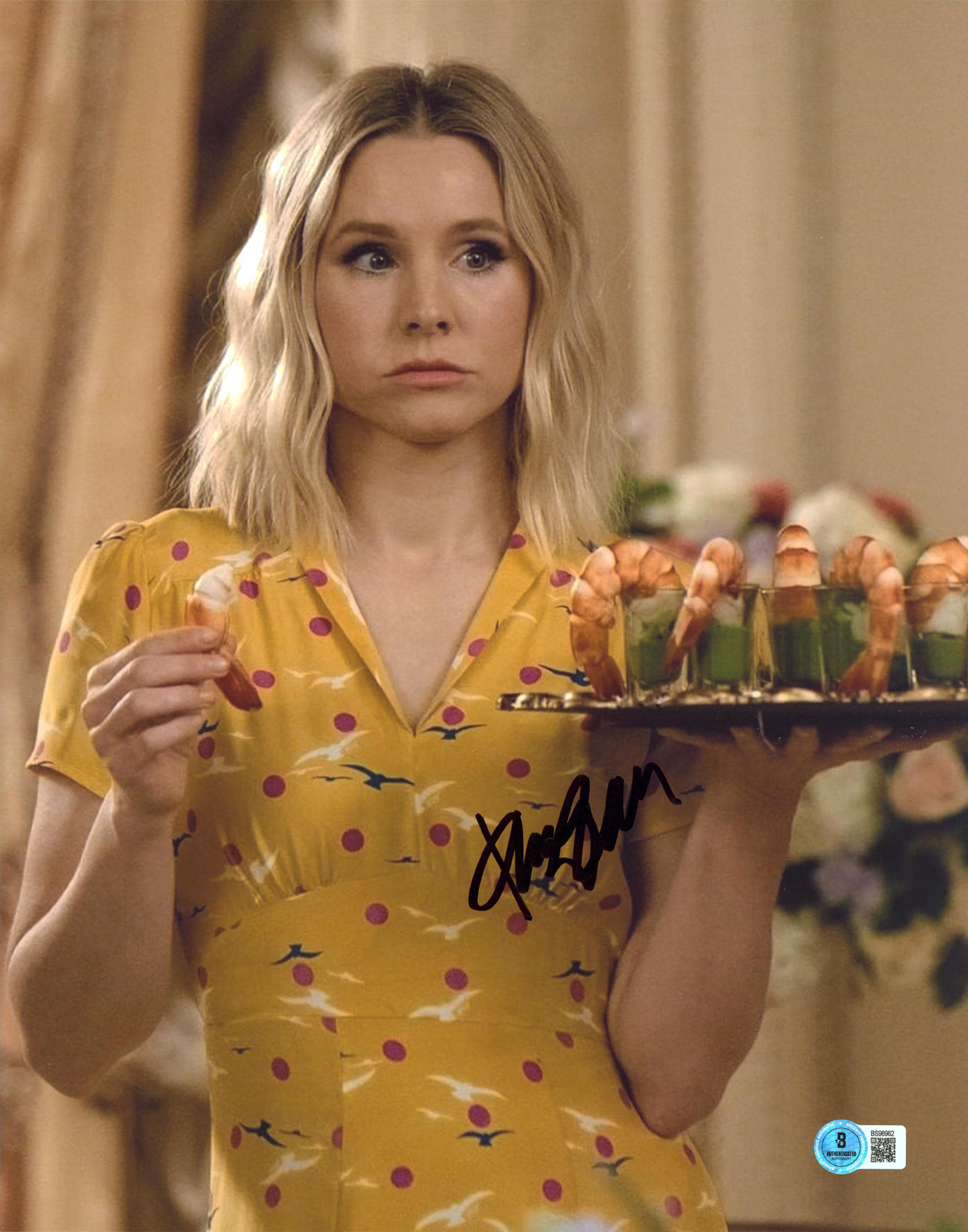 Kristen Bell The Good Place Authentic Signed 11x14 Vertical Photo BAS #BS96962