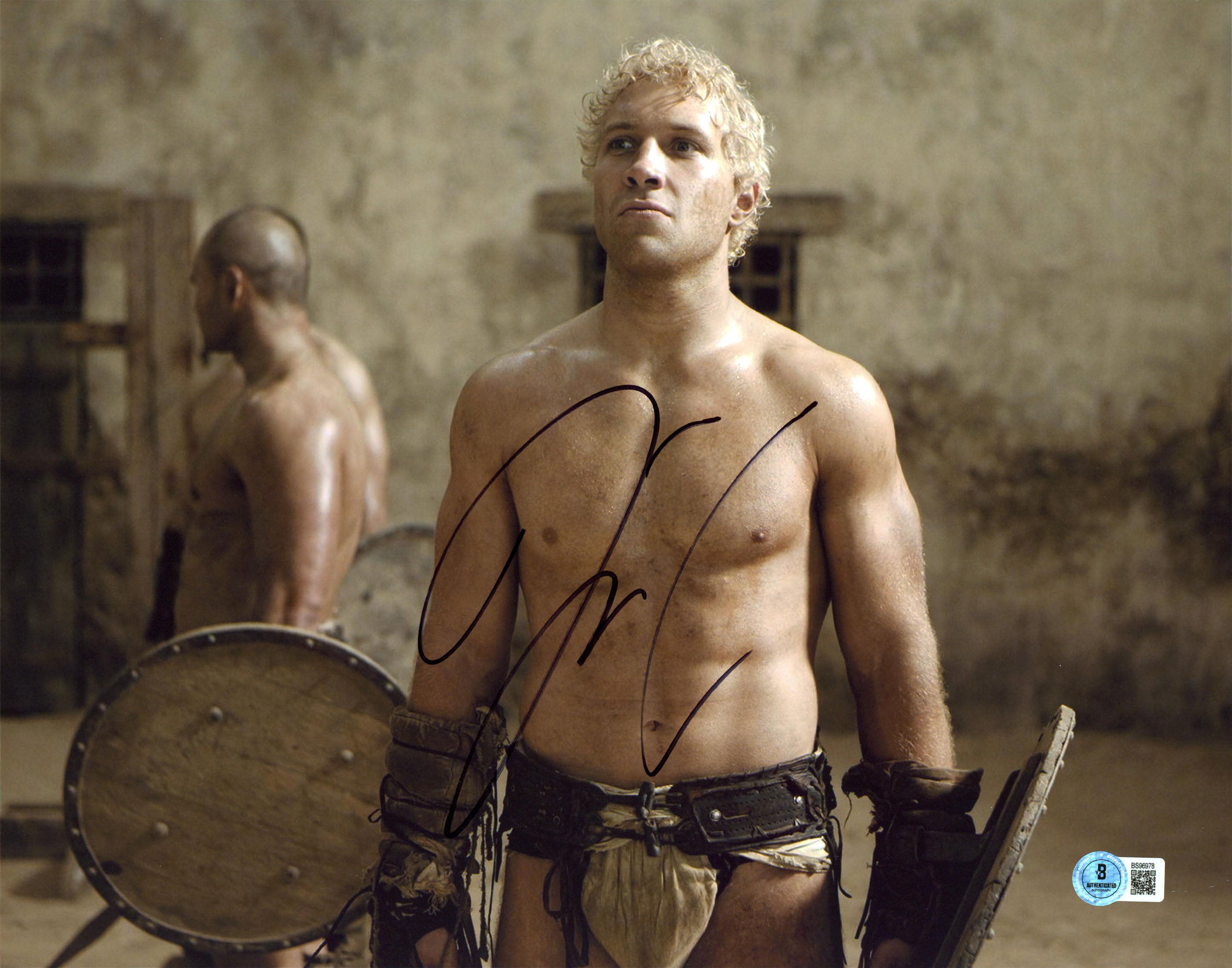 Jai Courtney Spartacus Authentic Signed 11x14 Horizontal Photo BAS #BS96978