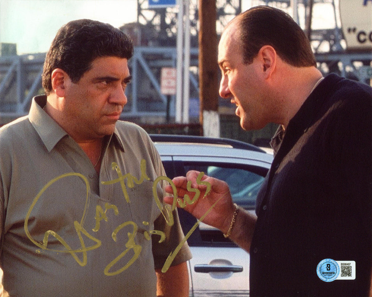 Vincent Pastore The Sopranos "Big Puss" Authentic Signed 8x10 Photo BAS #BS86497