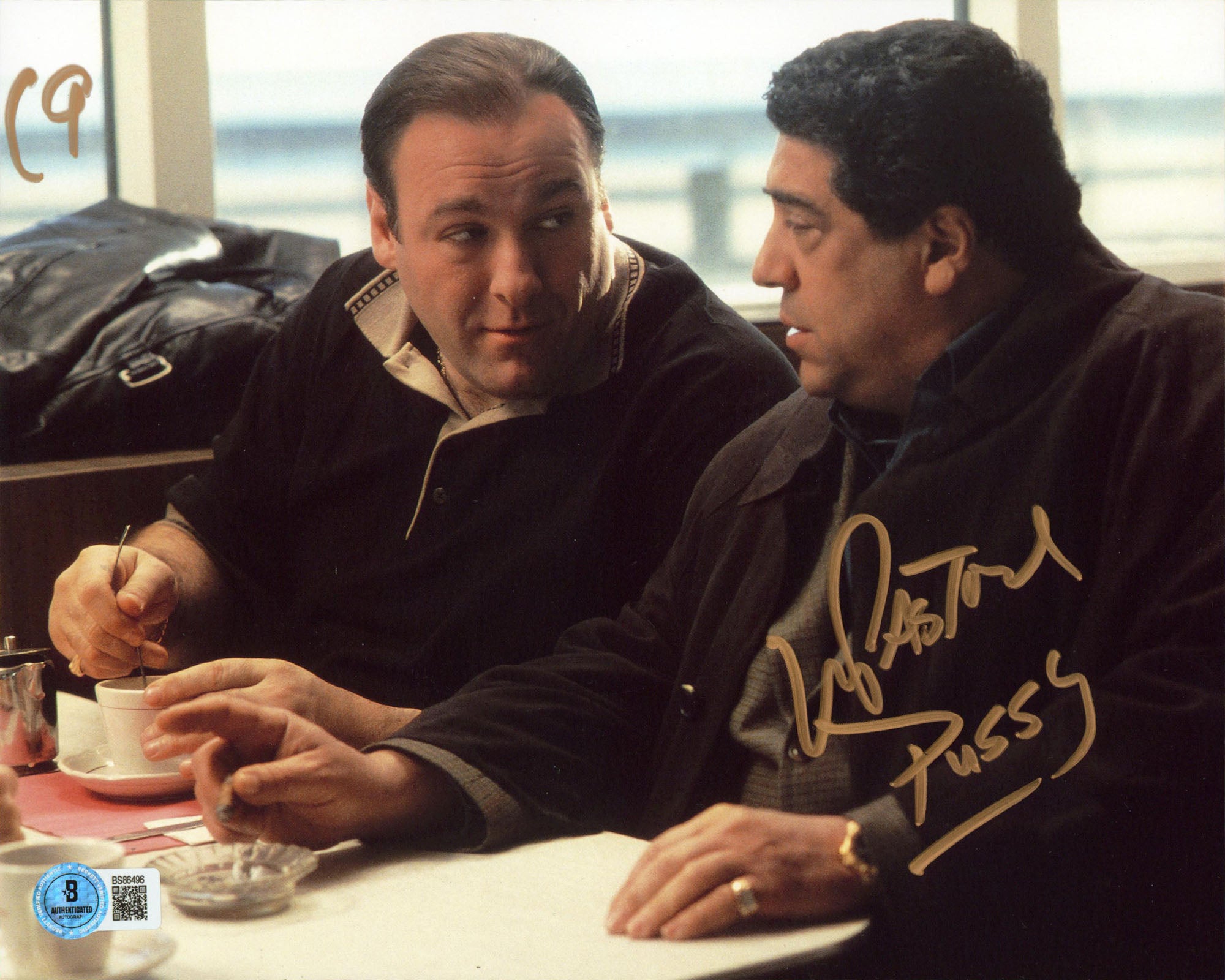 Vincent Pastore The Sopranos "P****" Authentic Signed 8x10 Photo BAS #BS86496
