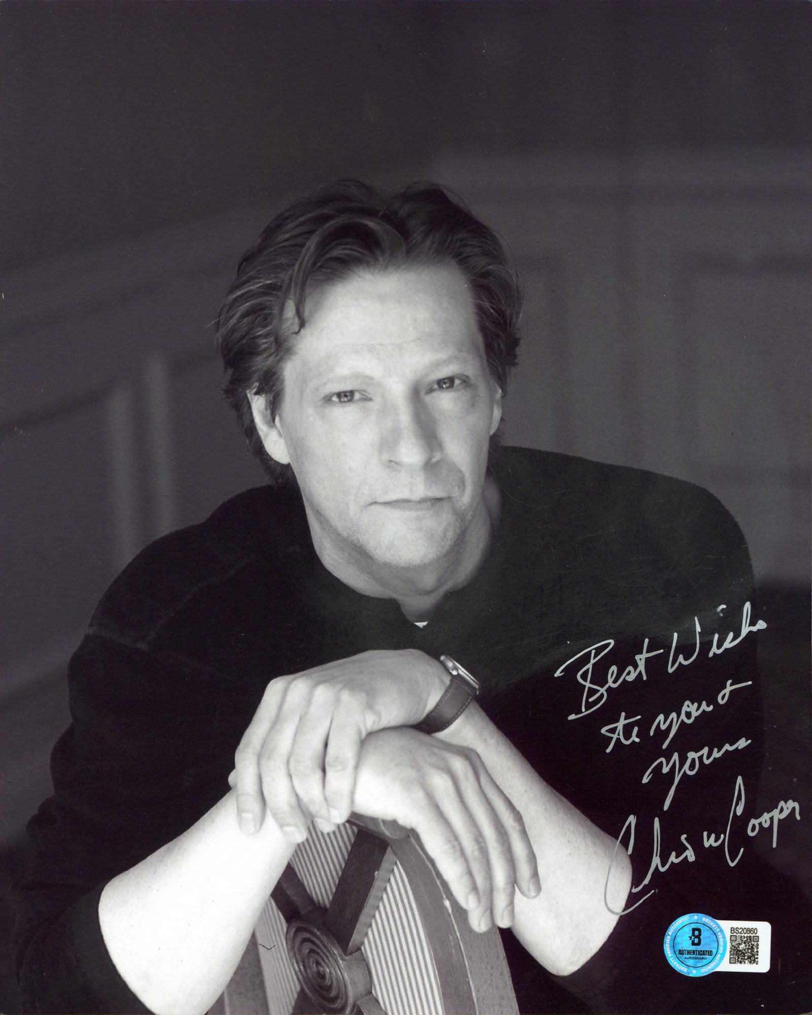 Chris Cooper The Town "Best WIshes To You & Yours" Signed 8x10 Photo BAS BS20860