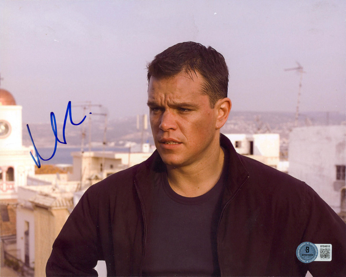 Matt Damon The Bourne Ultimatum Authentic Signed 8x10 Photo BAS #BT04810