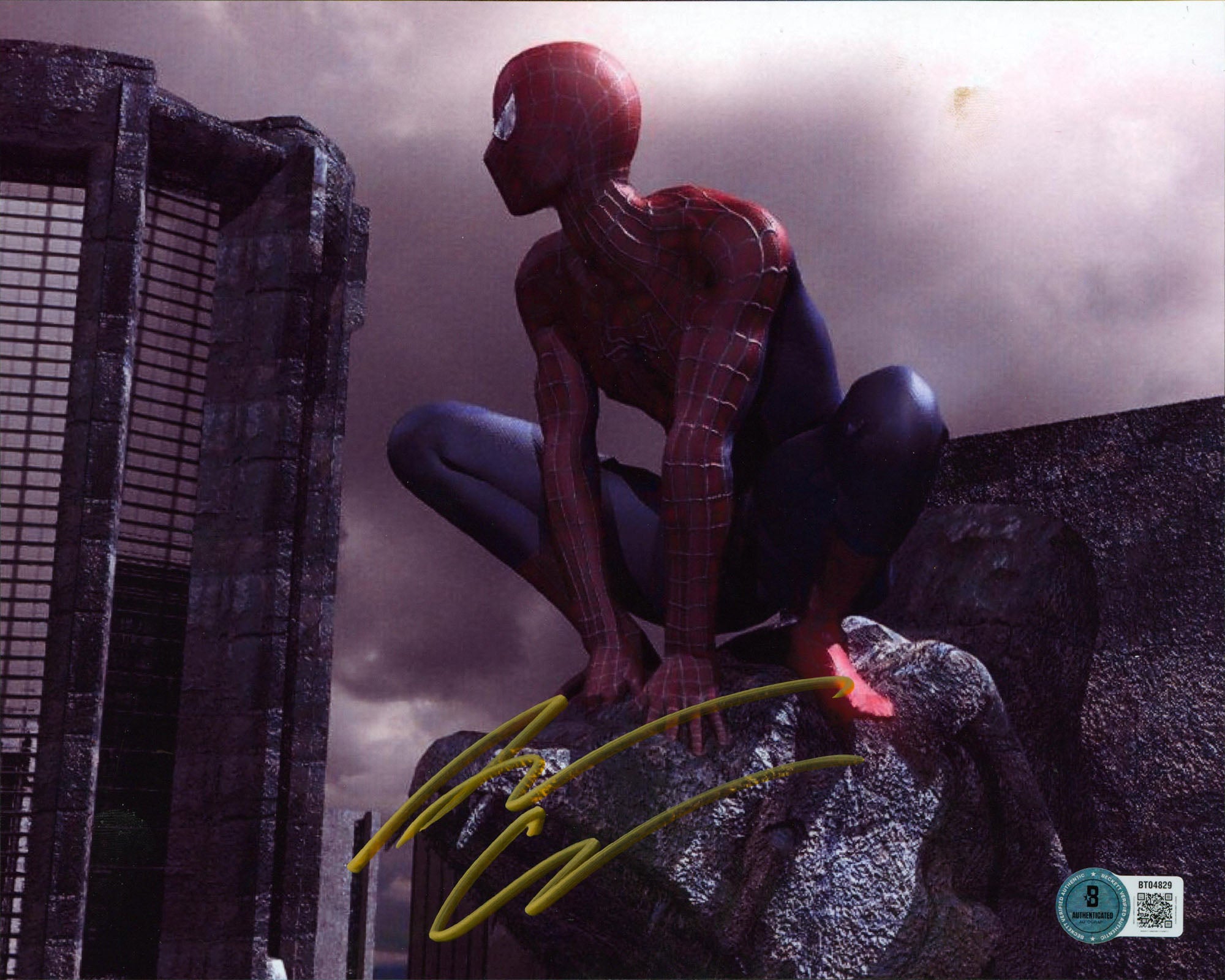 Andrew Garfield Spider-Man Authentic Signed 8x10 Horizontal Photo BAS #BT04829