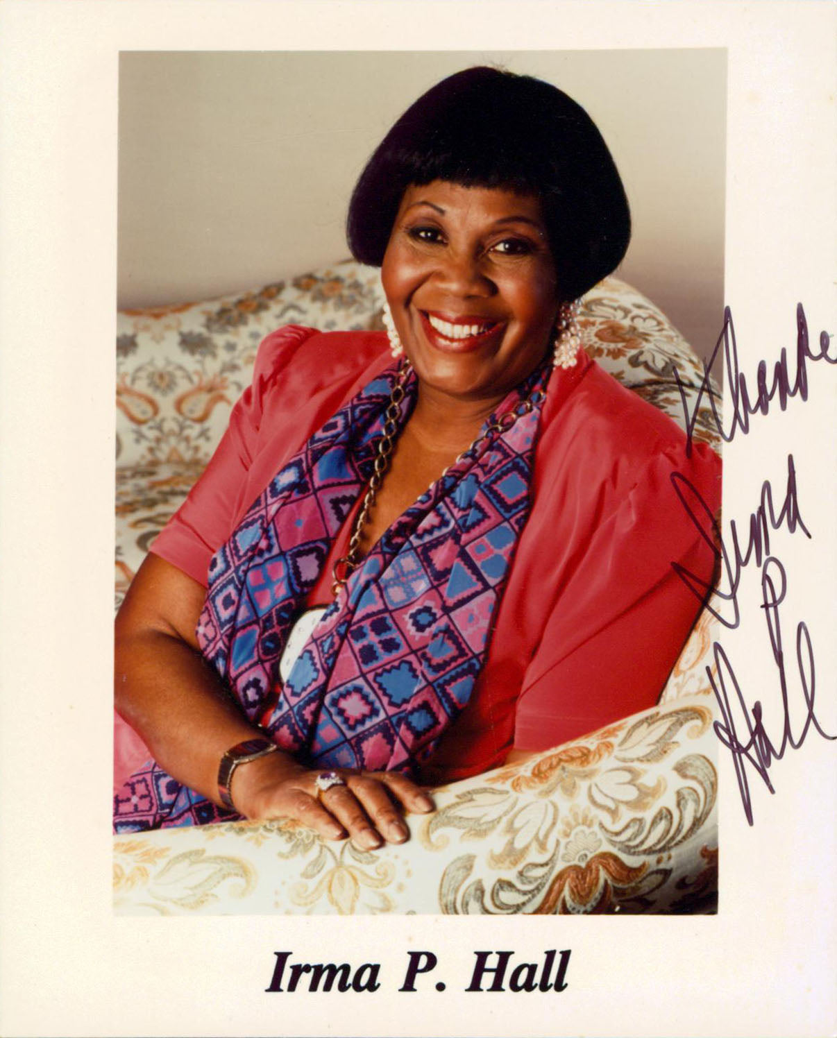 Irma P. Hall The Ladykillers Authentic Signed 4x5 Vertical Photo BAS #BT02434