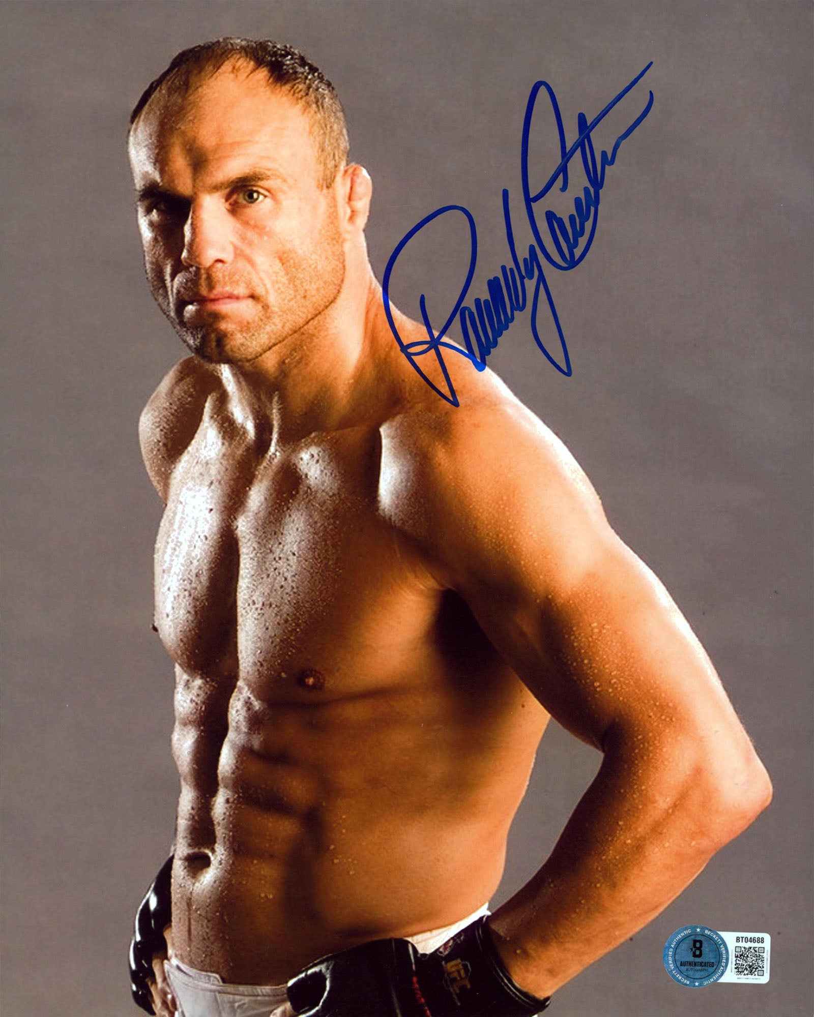 UFC Randy Couture Authentic Signed 8x10 Vertical Photo Autographed BAS 4