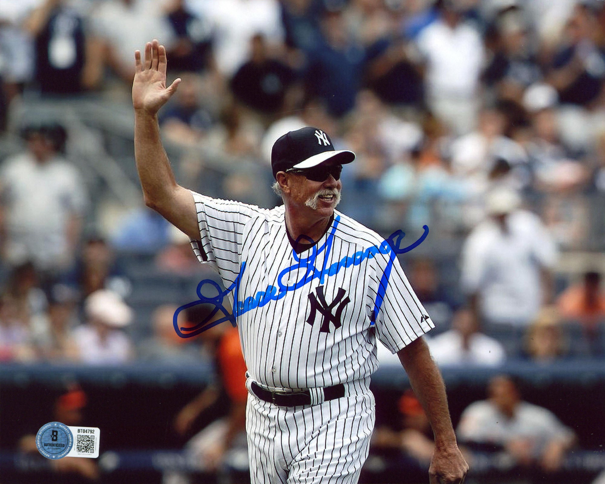 Yankees Goose Gossage Authentic Signed 8x10 Horizontal Photo Autographed BAS 4