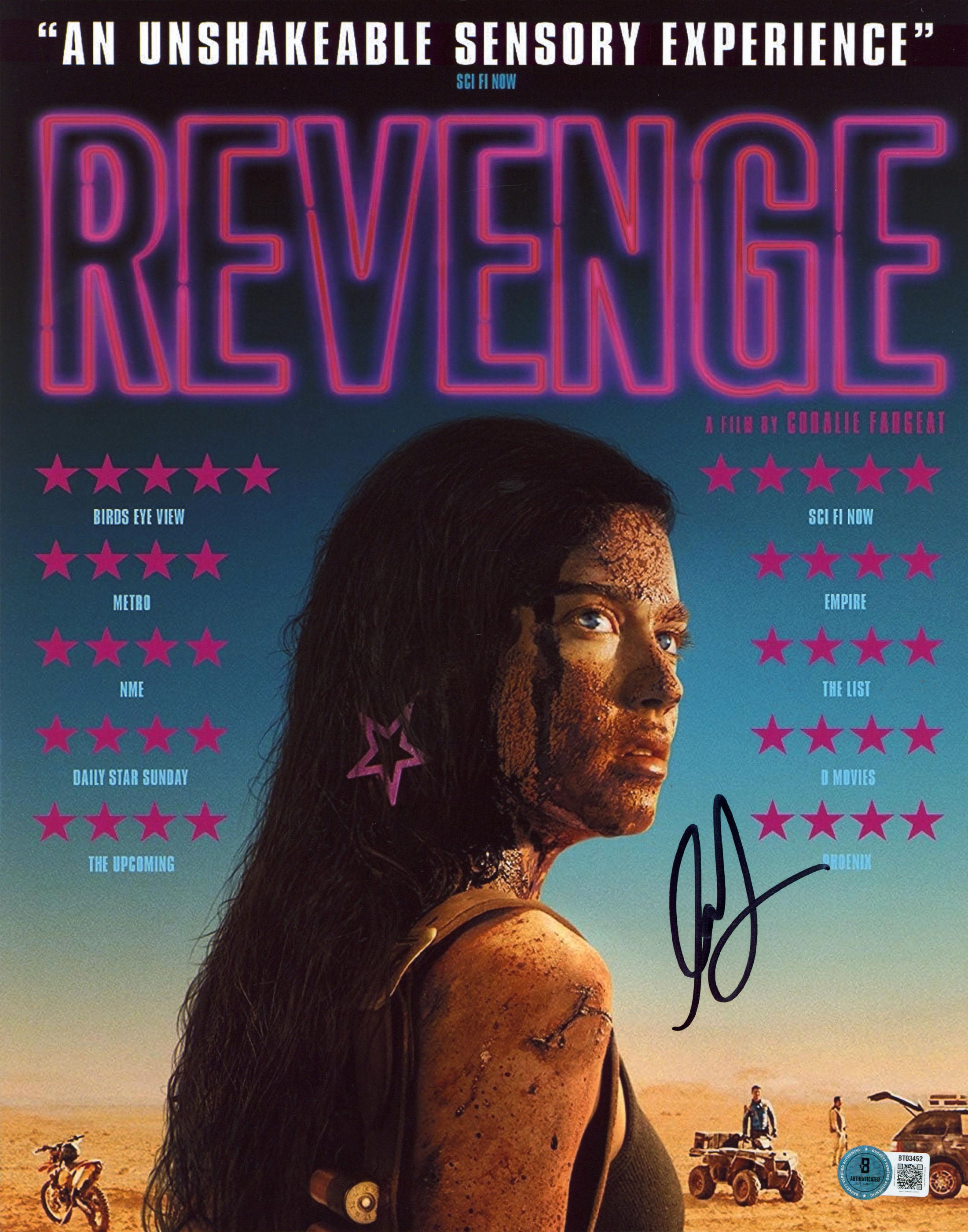 Matilda Lutz Revenge Authentic Signed 11x14 Vertical Photo BAS #BT03452