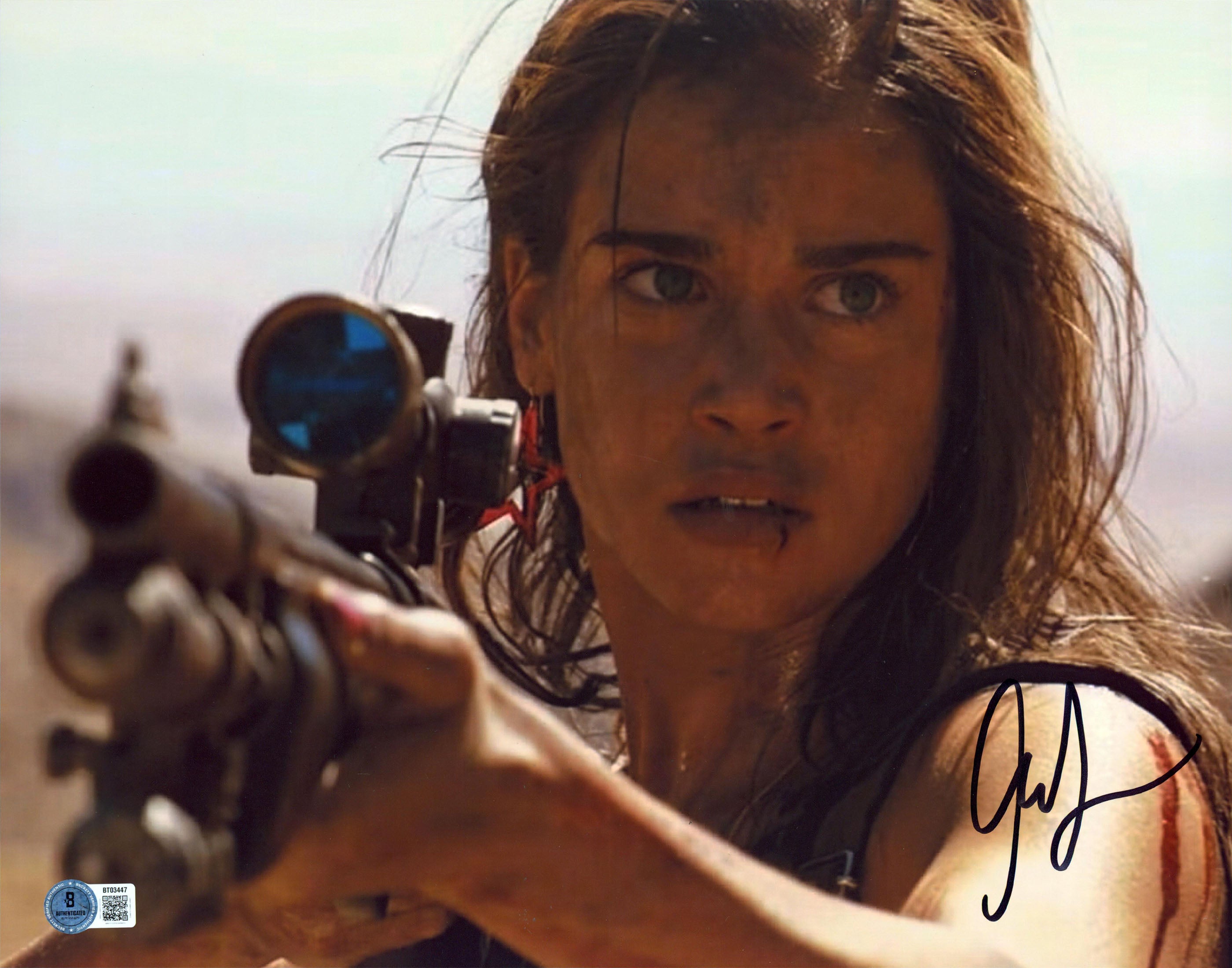 Matilda Lutz Revenge Authentic Signed 11x14 Horizontal Photo BAS #BT03447