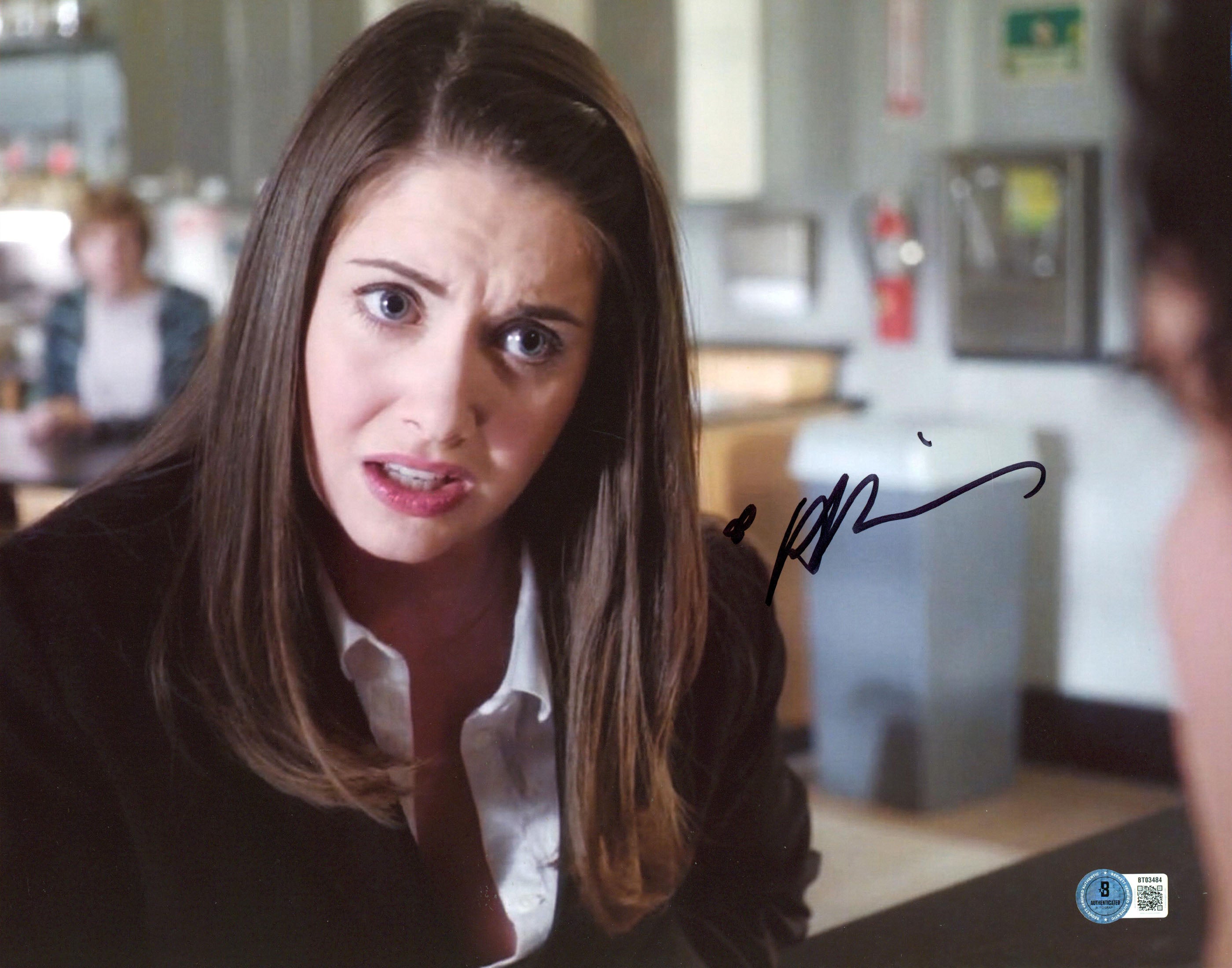 Alison Brie Community Authentic Signed 11x14 Horizontal Photo BAS #BT03484