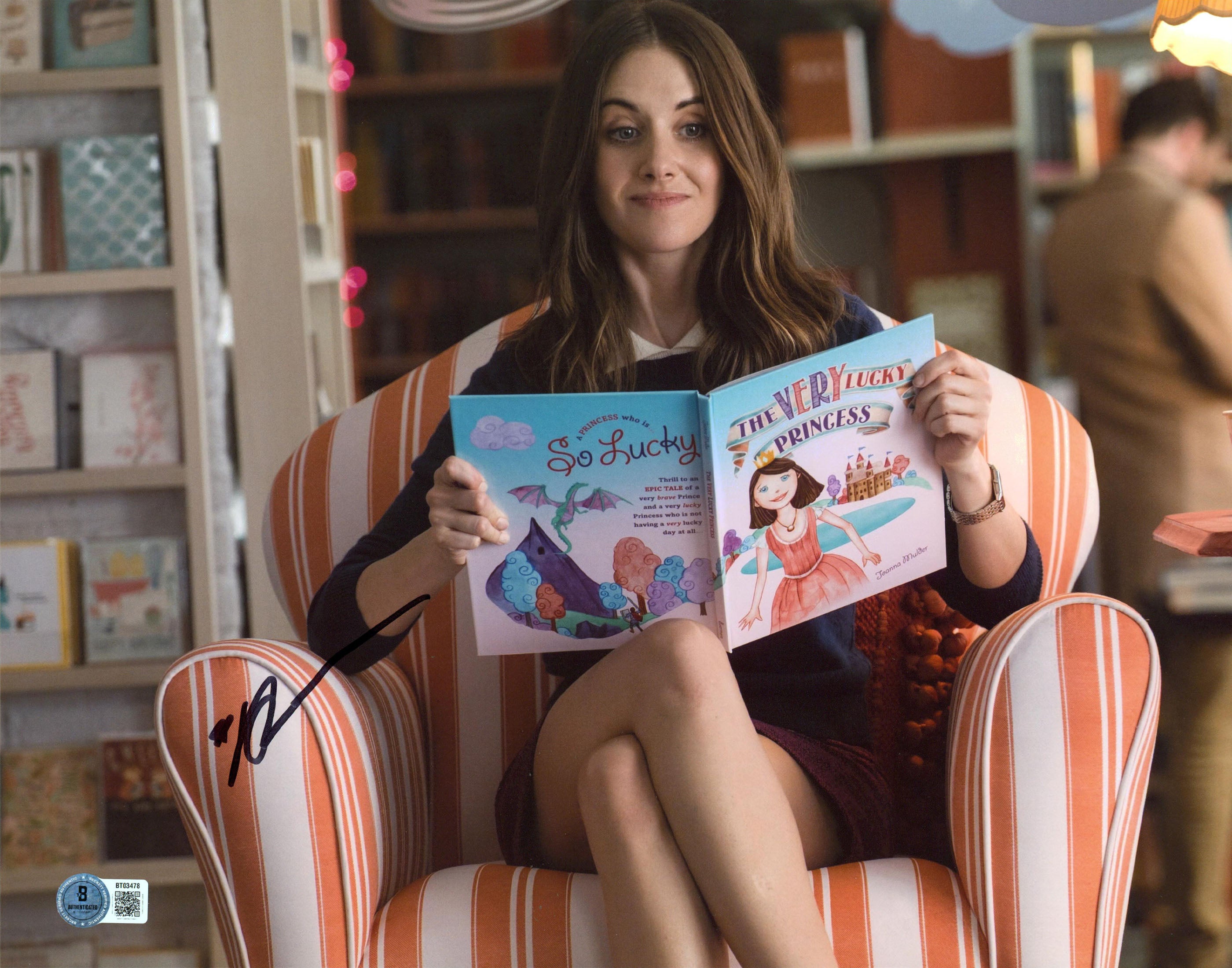 Alison Brie How To Be Single Authentic Signed 11x14 Horizontal Photo BAS BT03478