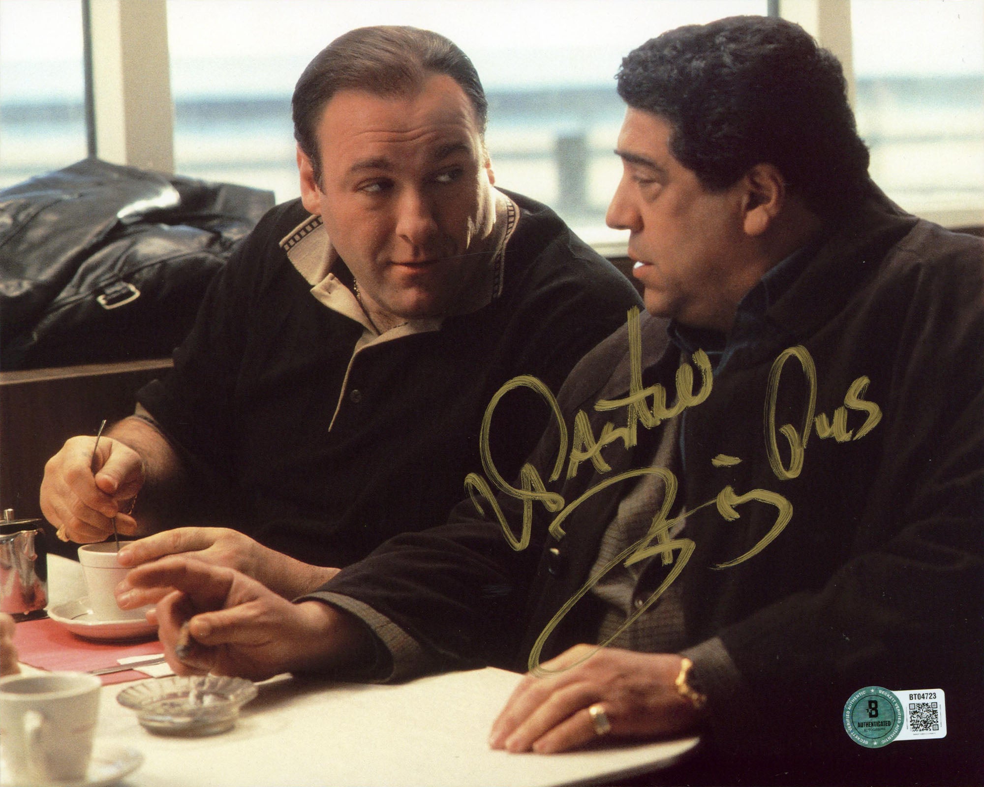 Vincent Pastore The Sopranos "Big Puss" Authentic Signed 8x10 Photo BAS #BT04723