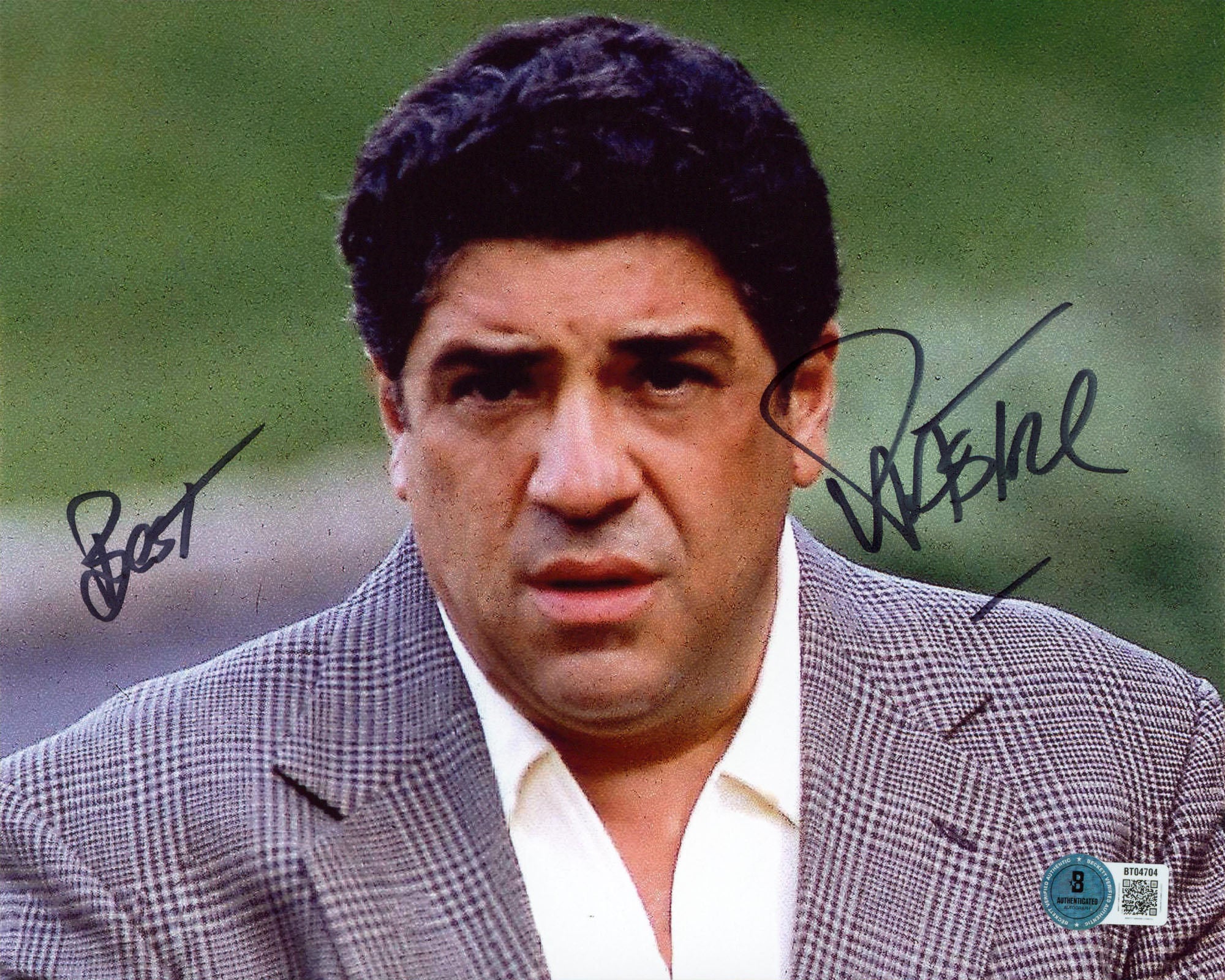 Vincent Pastore The Sopranos "Best" Authentic Signed 8x10 Photo BAS #BT04704