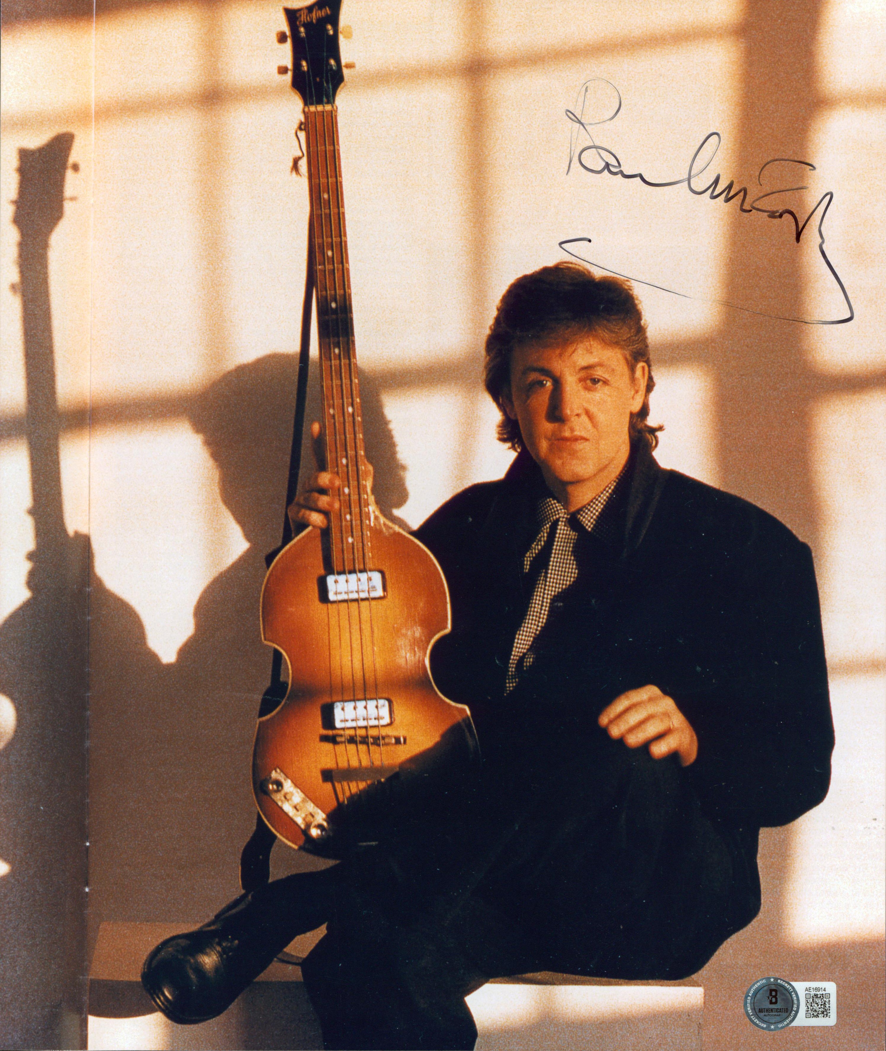 Paul McCartney The Beatles Authentic Signed 10x12 Photo BAS #AE16914