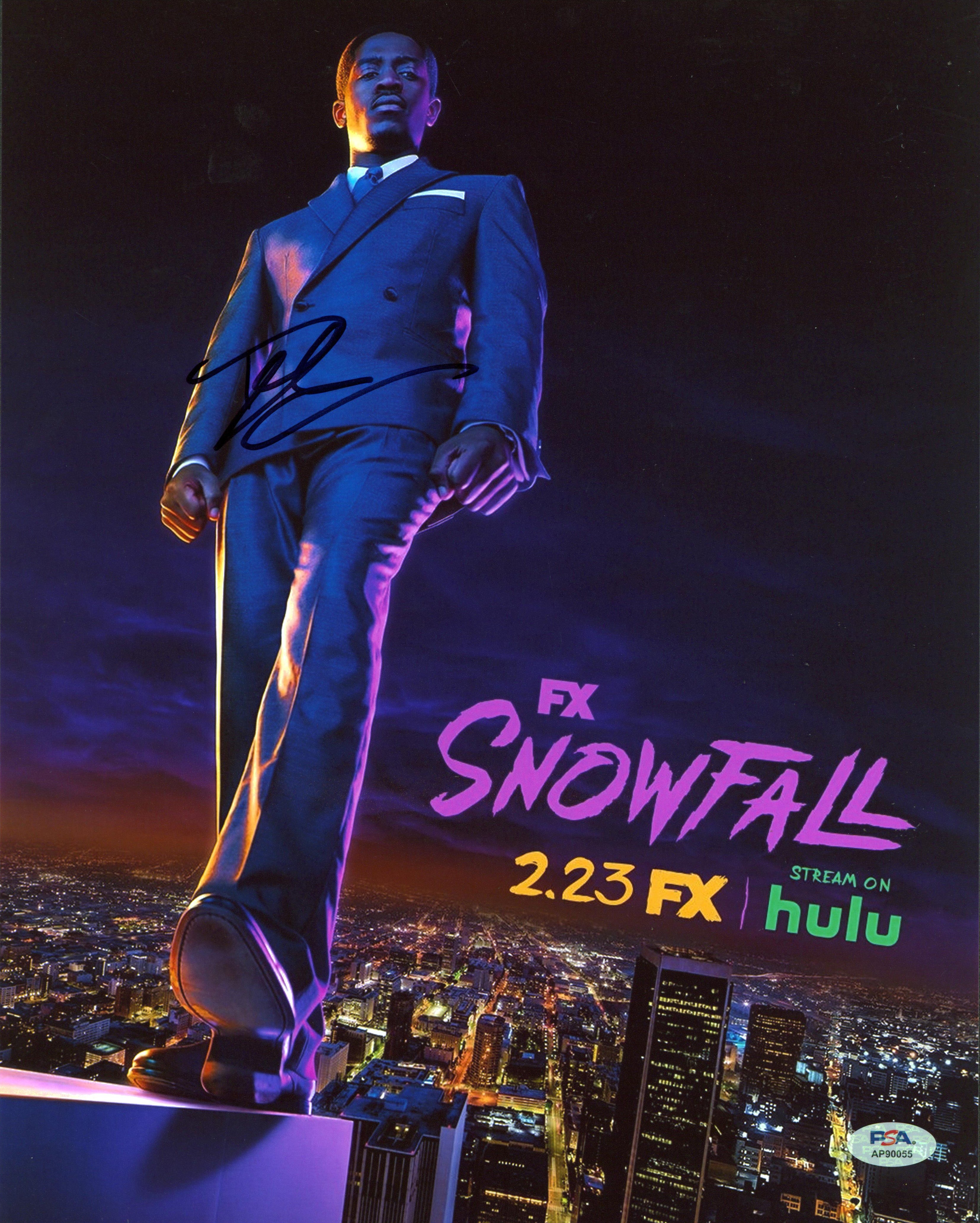 Damson Idris Snowfall Authentic Signed 11x14 Vertical Photo PSA/DNA #AP90055