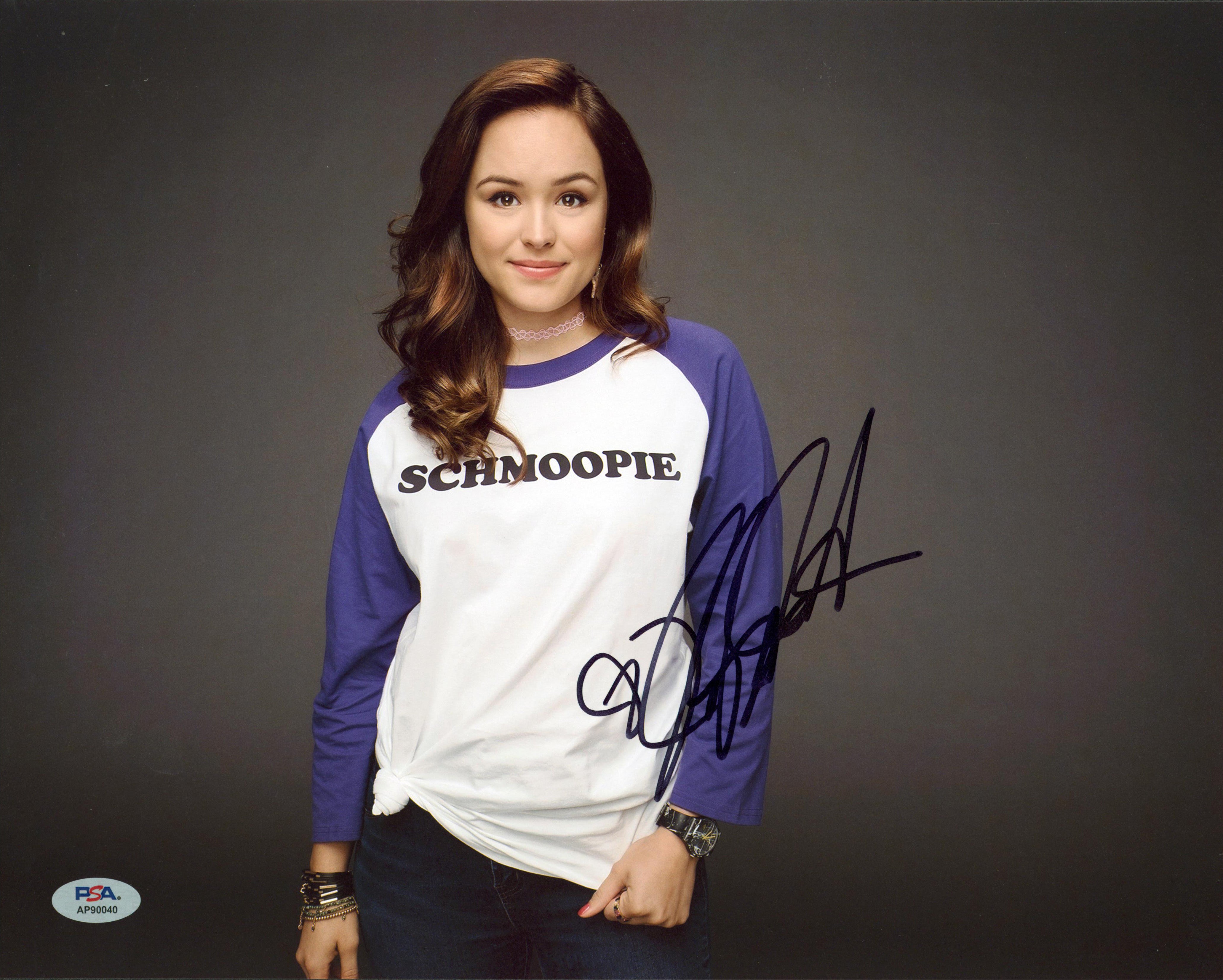 Hayley Orrantia The Goldbergs Authentic Signed 11x14 Photo PSA/DNA #AP90040