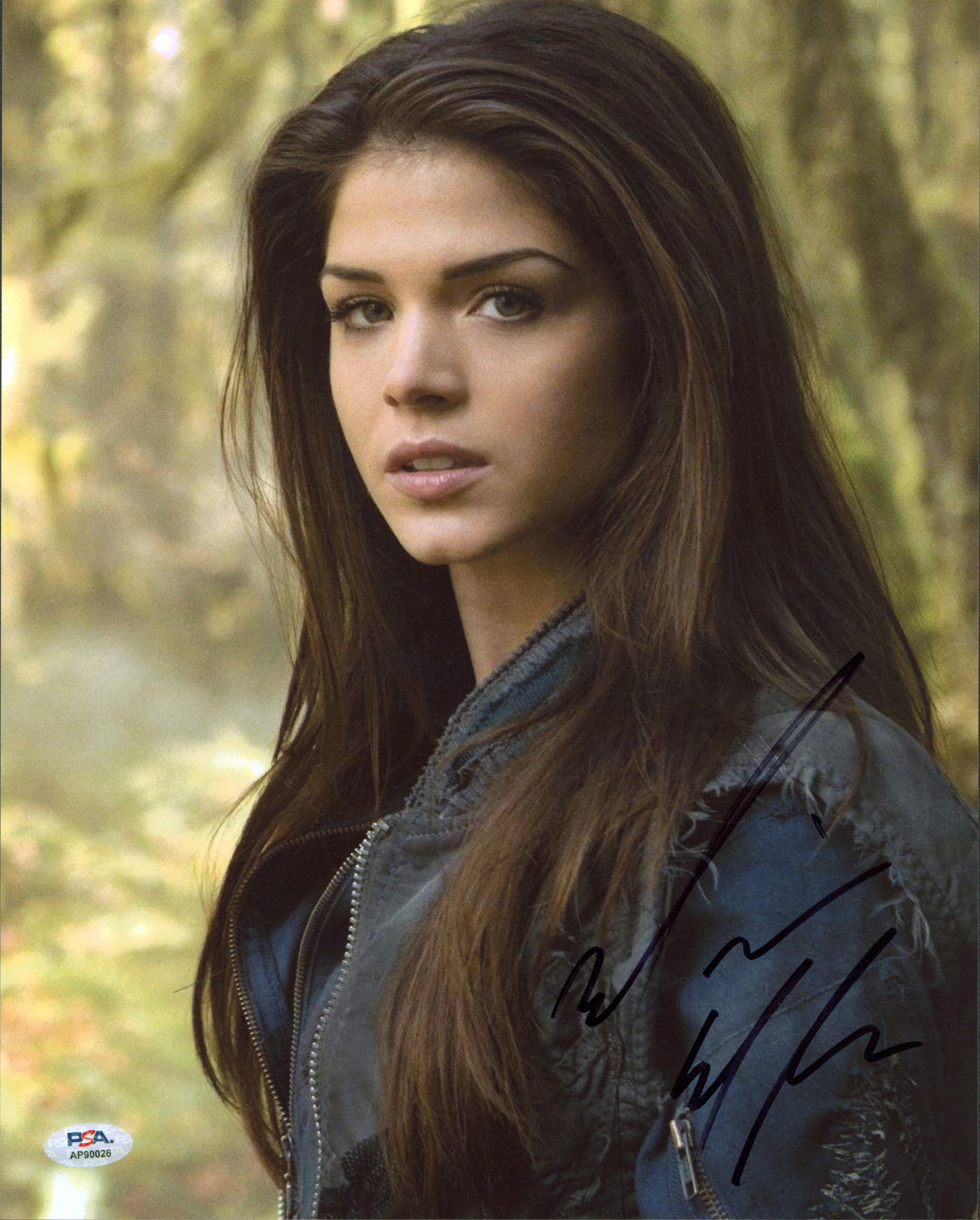 Marie Avgeropoulos The 100 Authentic Signed 11x14 Vertical Photo PSA #AP90026