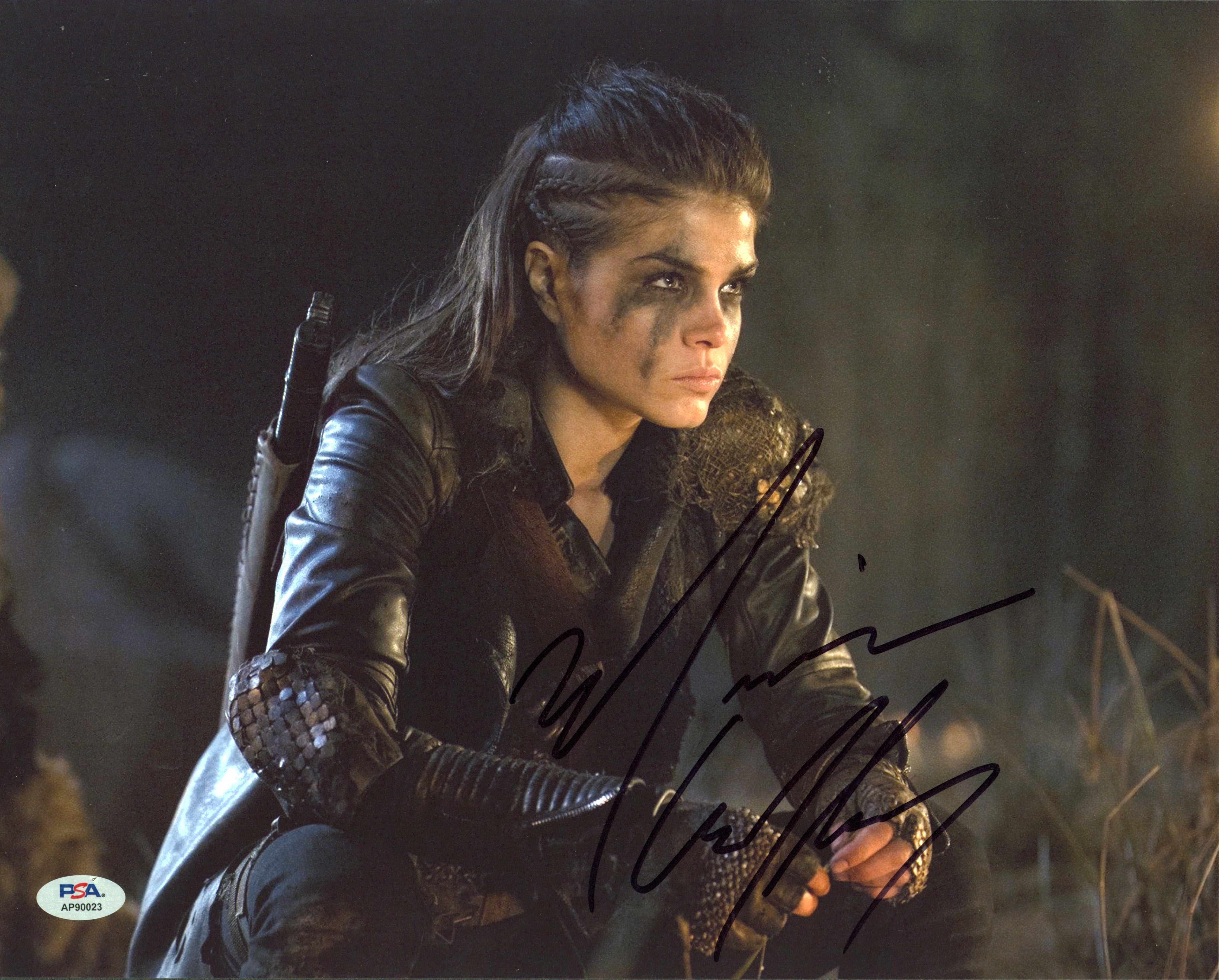 Marie Avgeropoulos The 100 Authentic Signed 11x14 Horizontal Photo PSA #AP90023