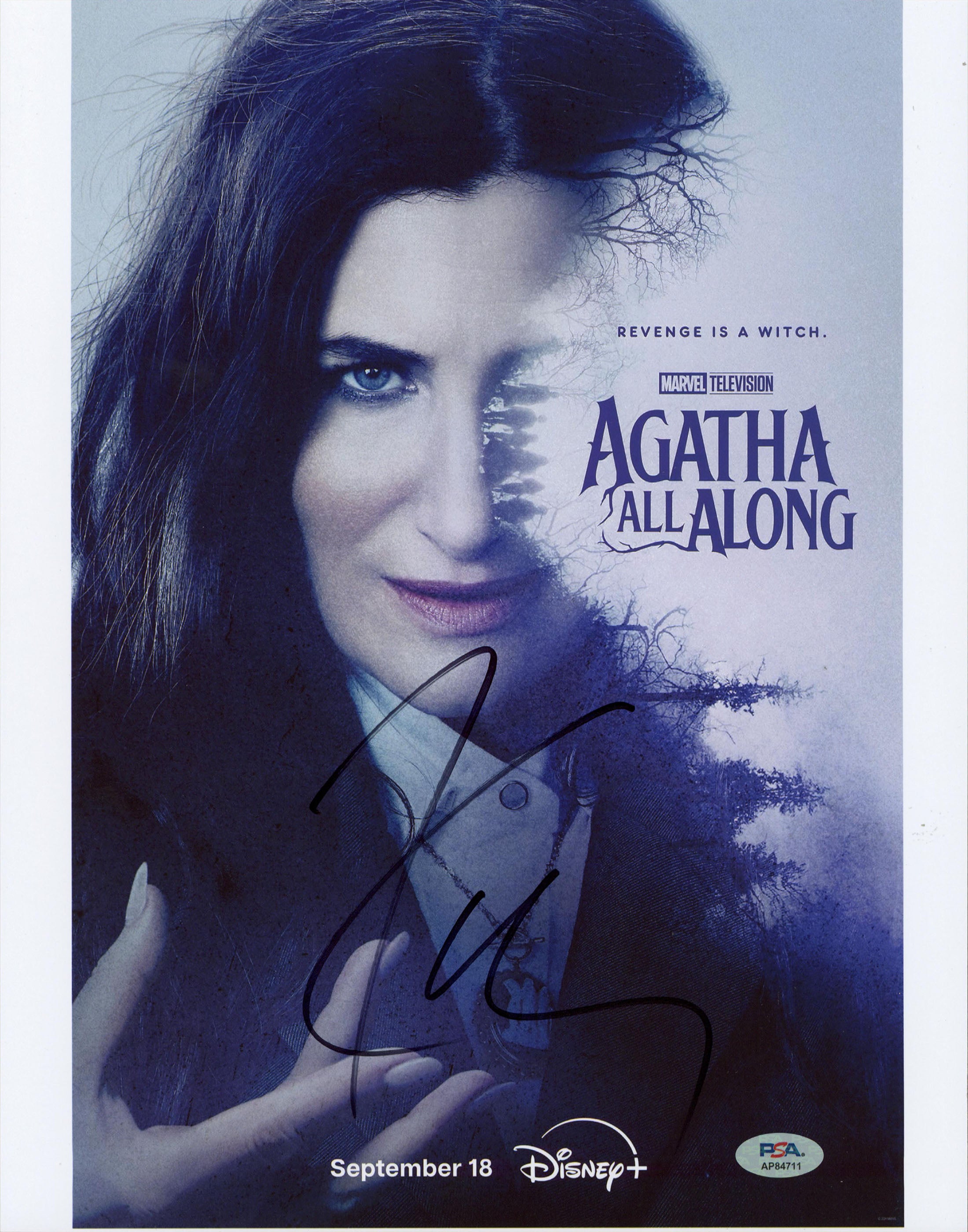 Kathryn Hahn Agatha All Along Authentic Signed 11x14 Photo PSA/DNA #AP84711