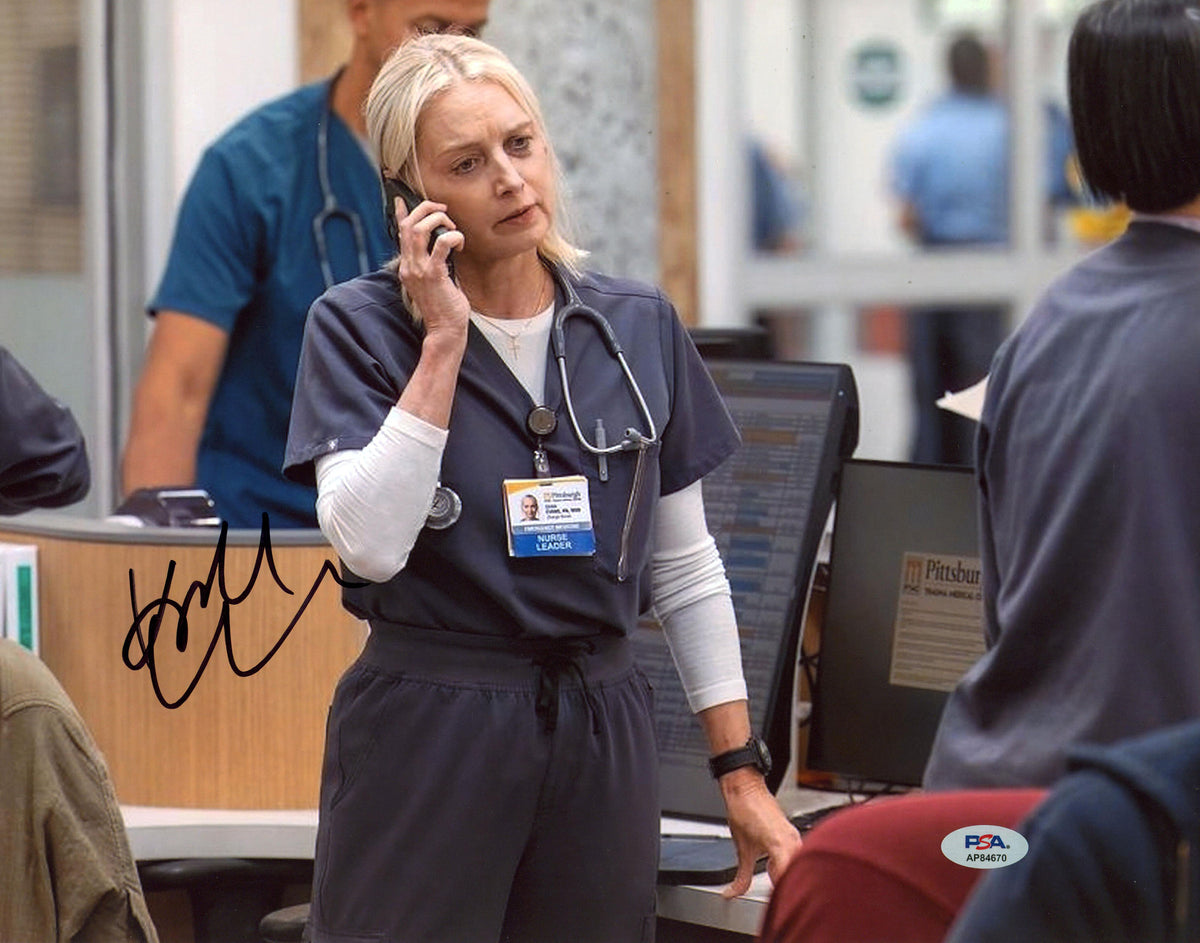 Katherine LaNasa The Pitt Authentic Signed 11x14 Horizontal Photo PSA #AP84670