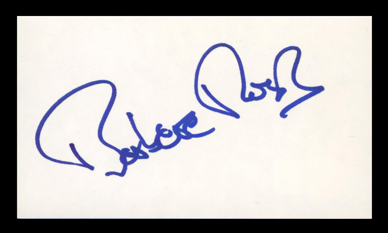 Barbara Rush It Came from Outer Space Authentic Signed 3x5 Index Card BAS 2