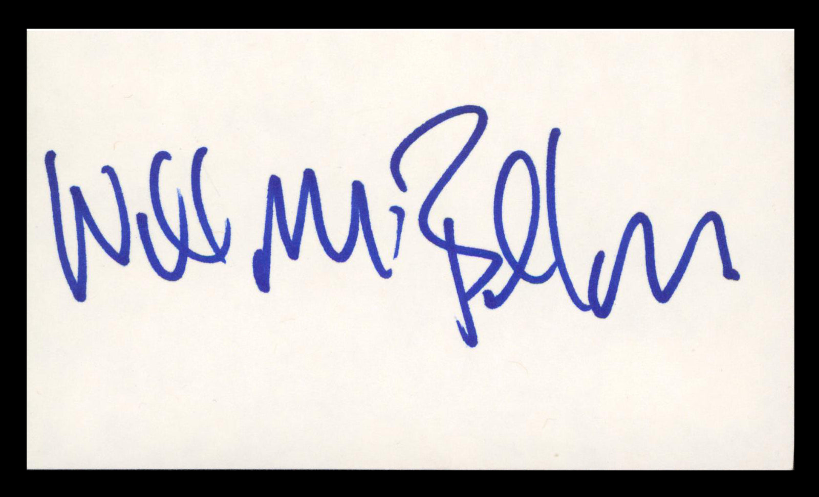 William Baldwin Backdraft Authentic Signed 3x5 Index Card Autographed BAS
