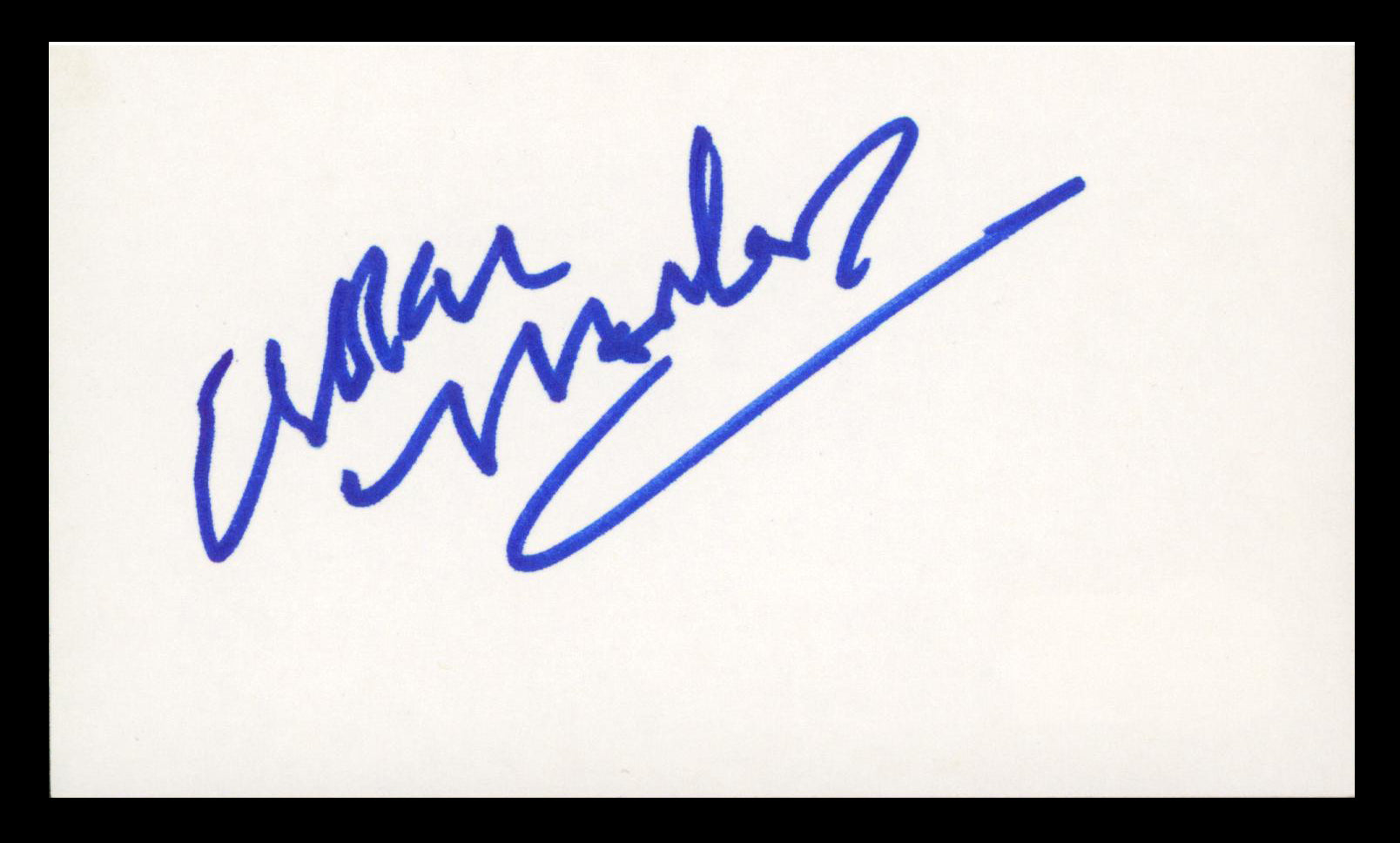 Allan Melvin The Brady Bunch Authentic Signed 3x5 Index Card Autographed BAS