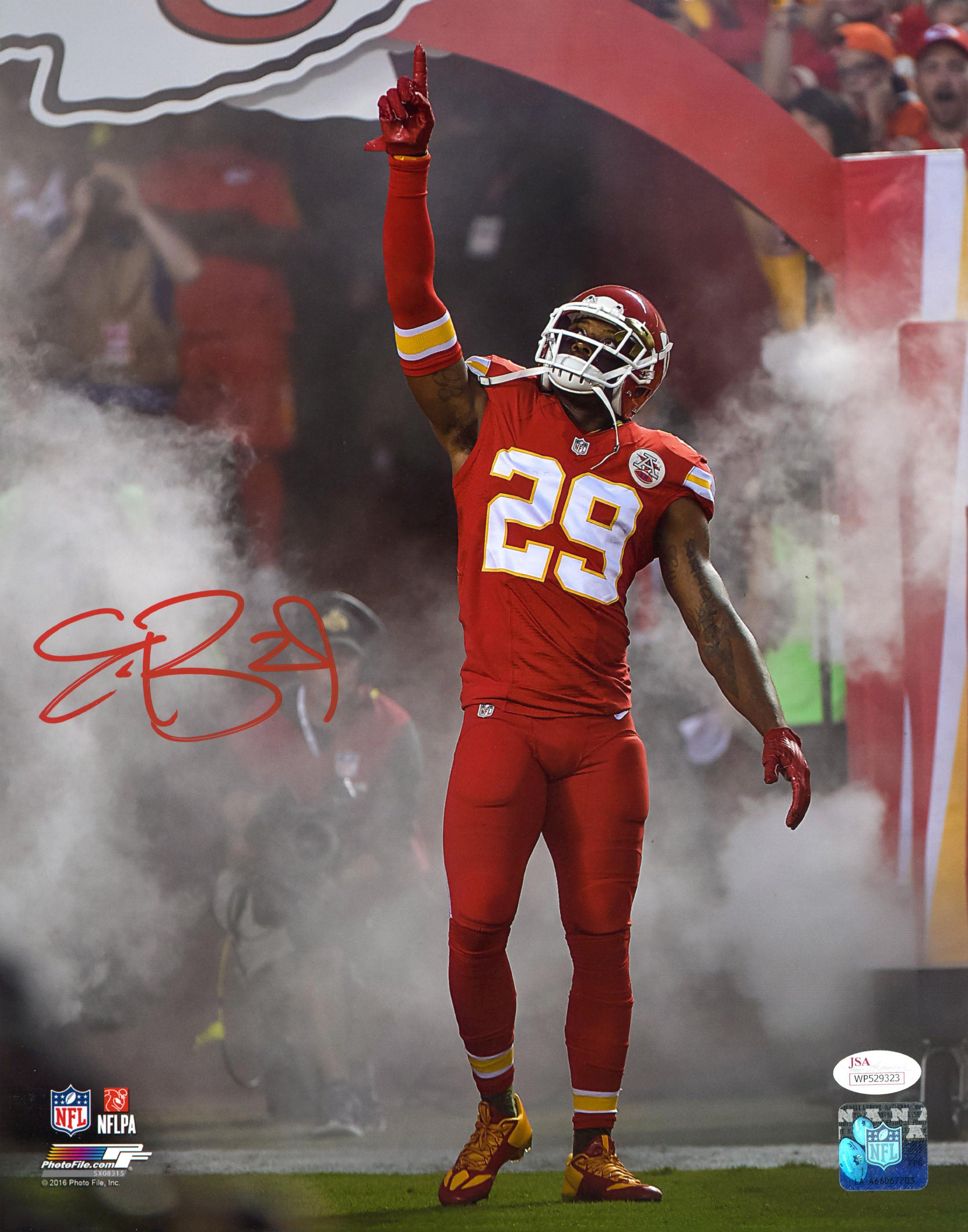 Chiefs Eric Berry Authentic Signed 11x14 Vertical Photo Autographed JSA WP529323